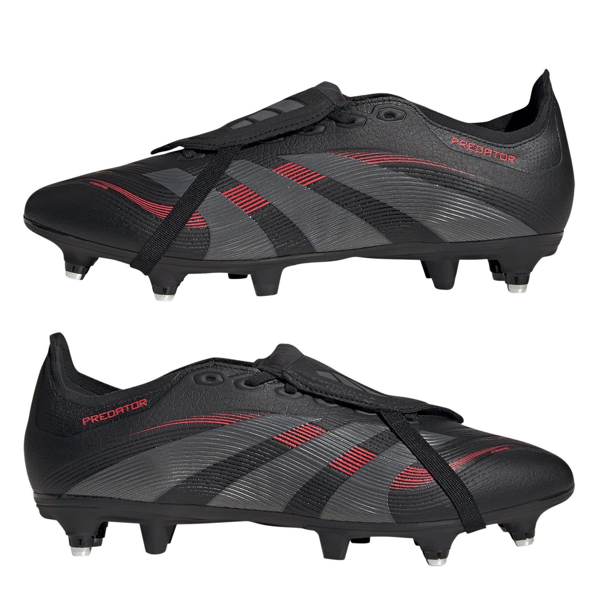 Black/Grey - adidas - Predator League Fold-Over Tongue Soft Ground Football Boots - 9