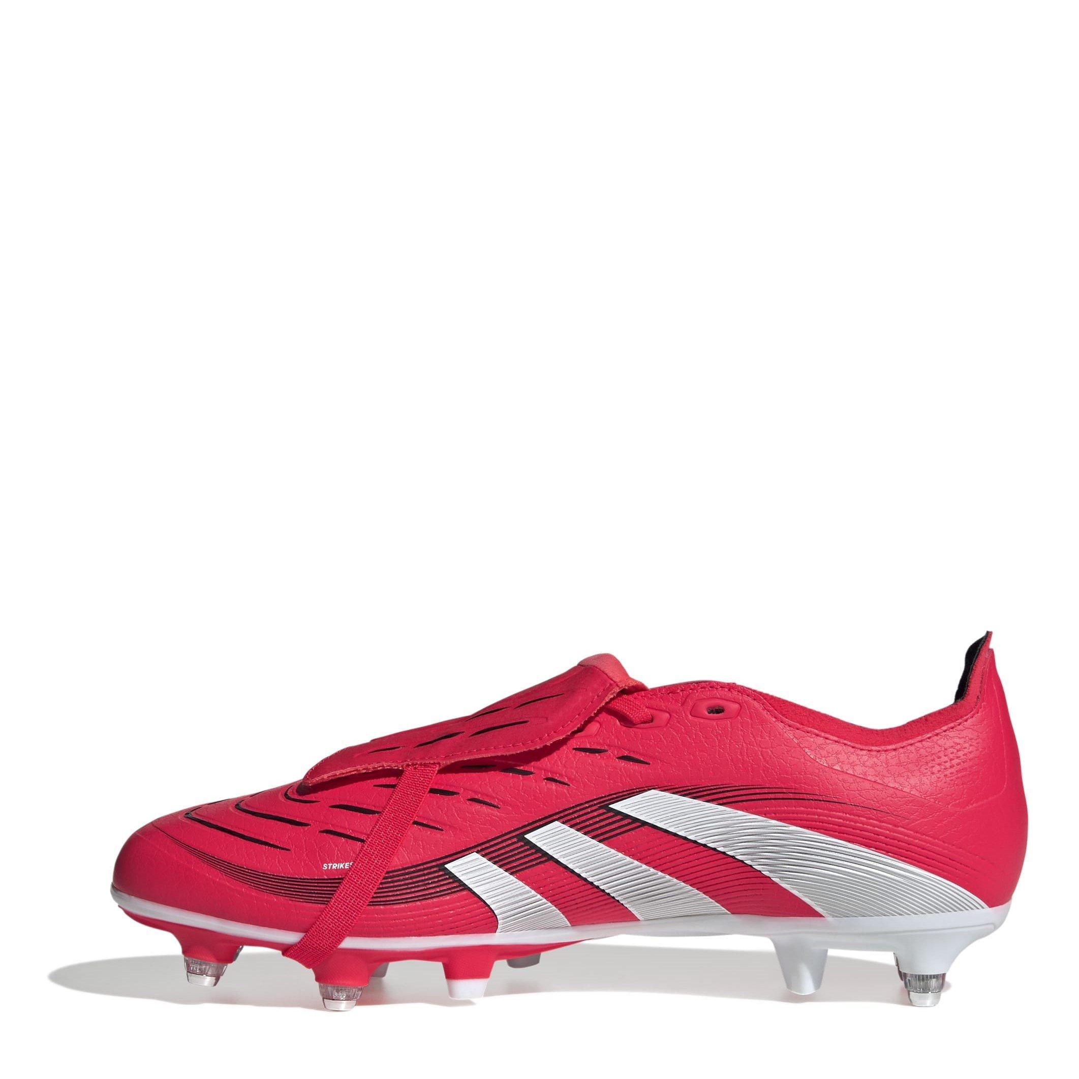 Rood/Wit - adidas - Predator League Fold-Over Tongue Soft Ground Football Boots - 2