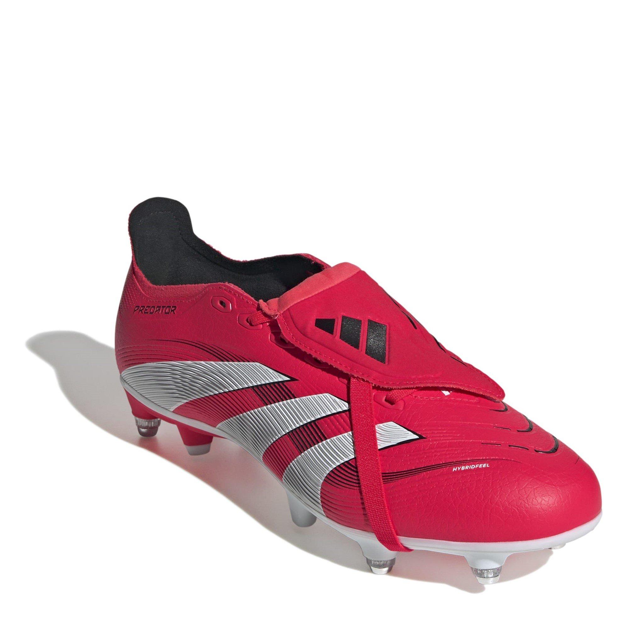 Rood/Wit - adidas - Predator League Fold-Over Tongue Soft Ground Football Boots - 3
