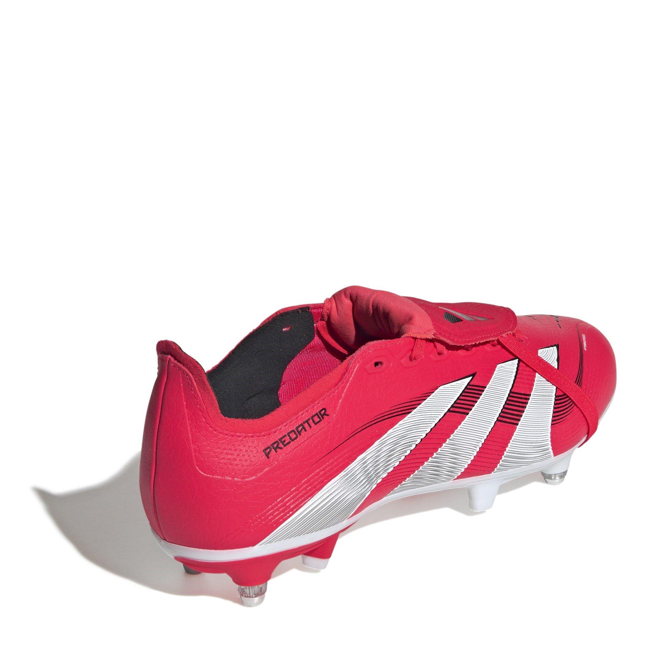 Rood/Wit - adidas - Predator League Fold-Over Tongue Soft Ground Football Boots - 4