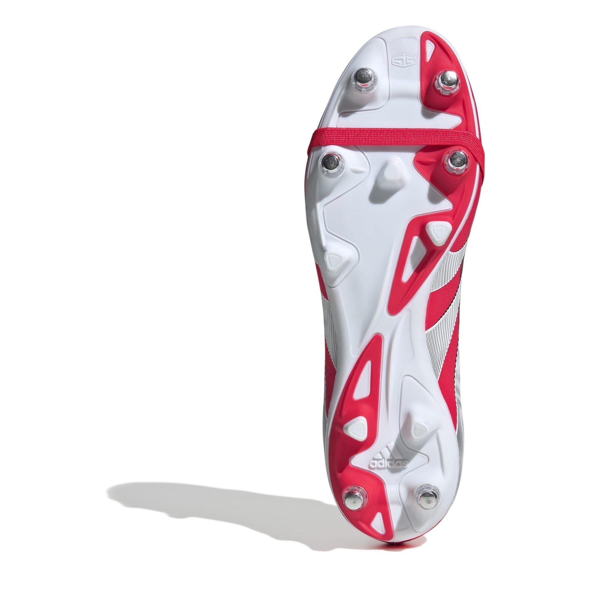 Rood/Wit - adidas - Predator League Fold-Over Tongue Soft Ground Football Boots - 6