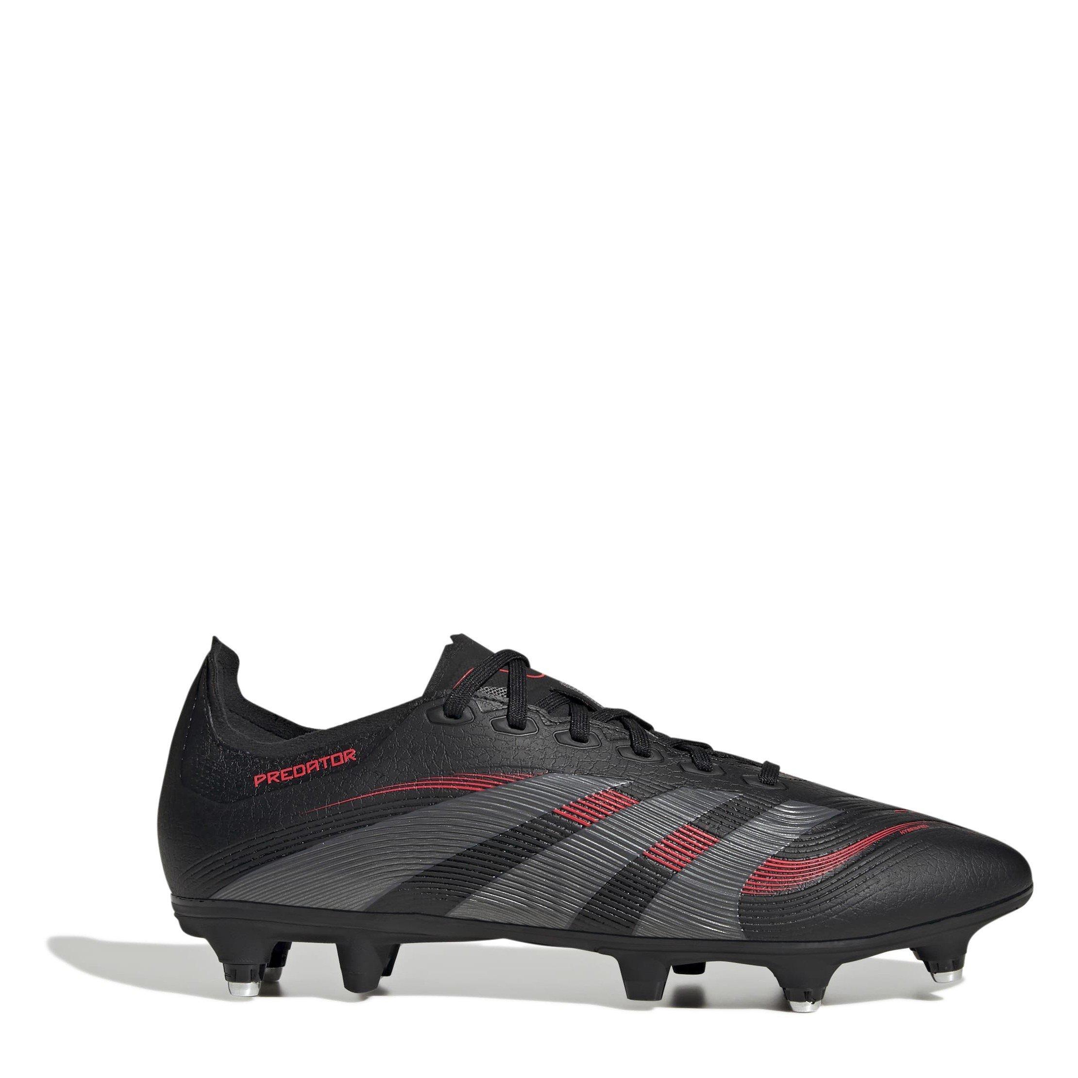 Adidas Men's Predator League Soft Ground Football Boots - Black/Grey - 9 (43.3)
