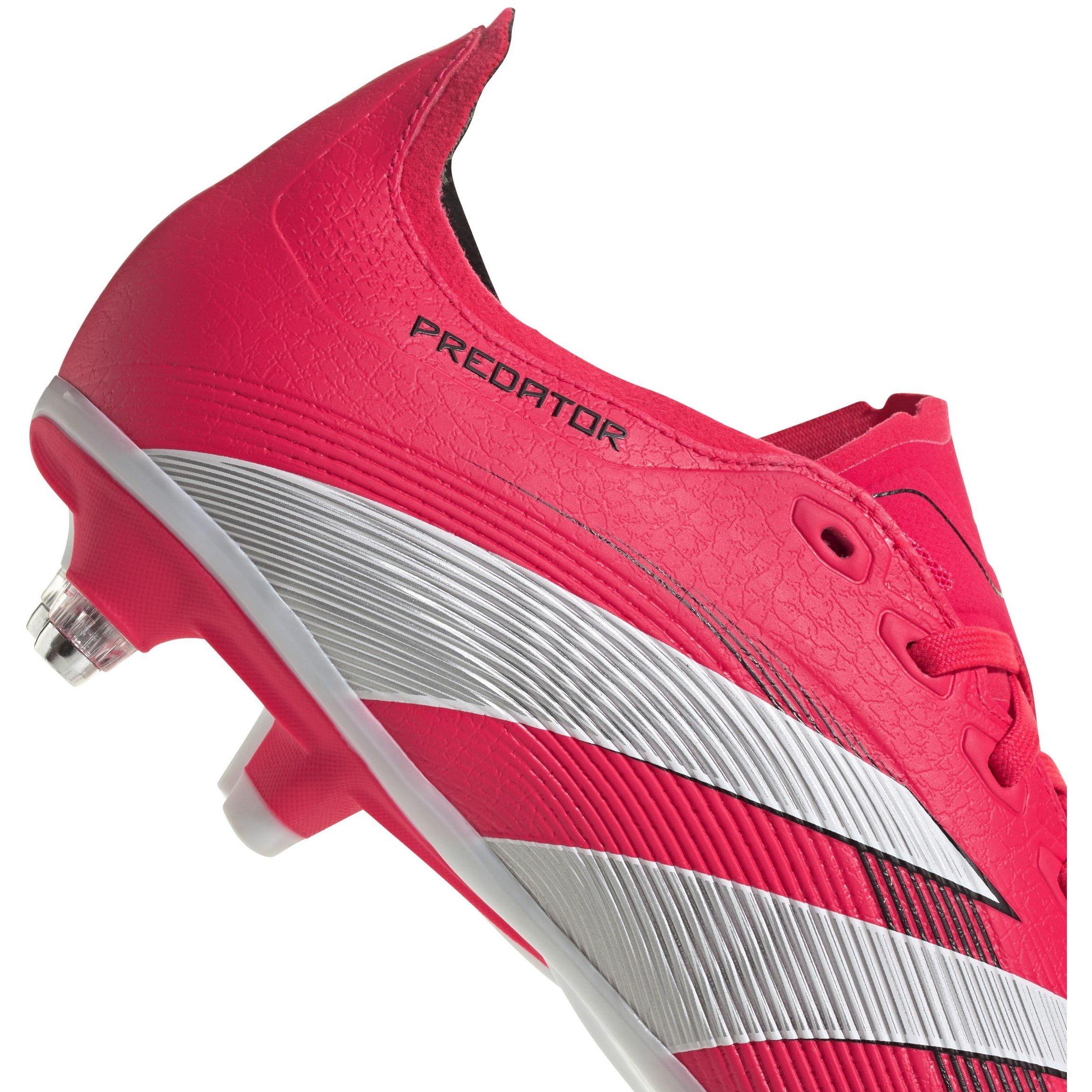 Rood/Wit - adidas - Predator League Soft Ground Football Boots - 8