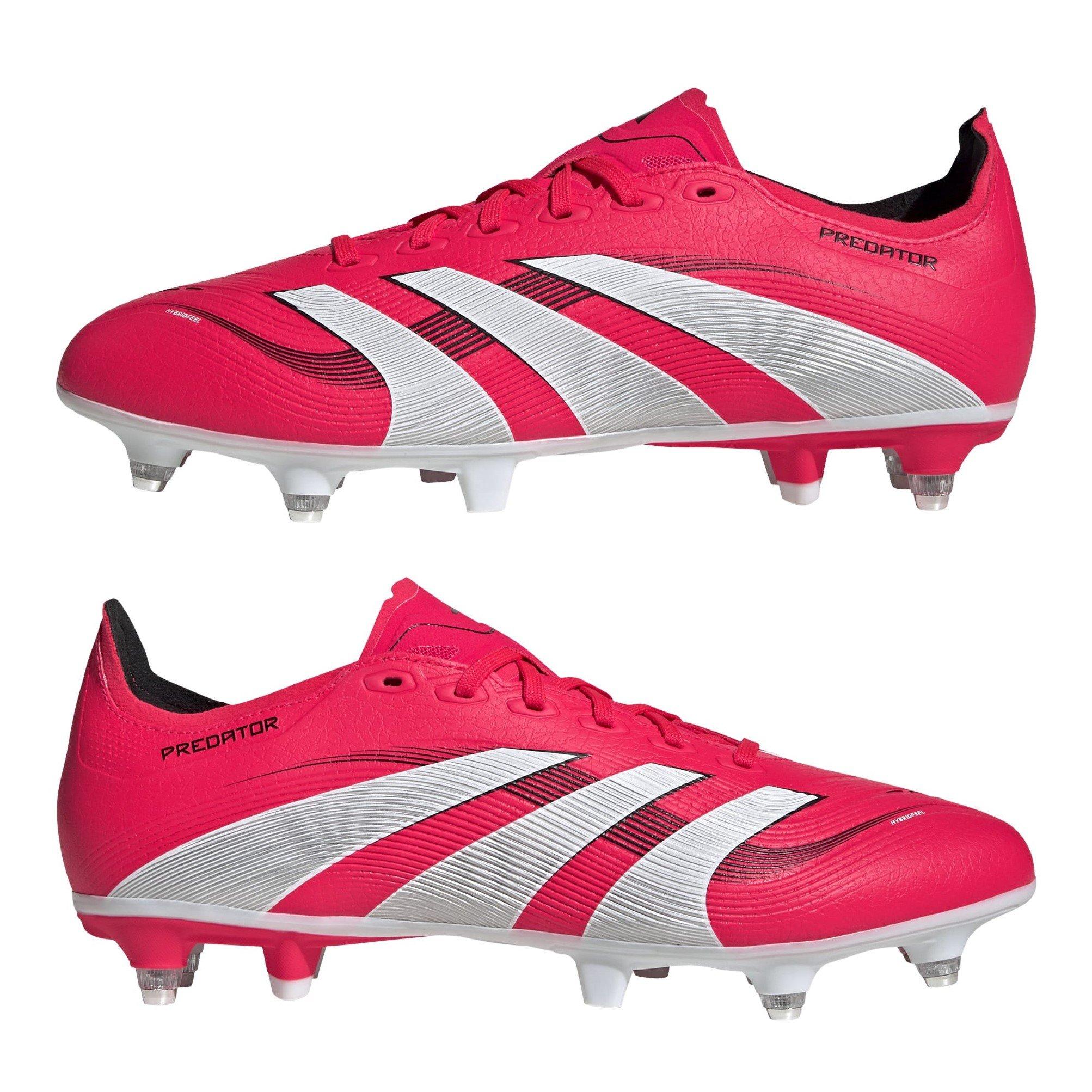 Rood/Wit - adidas - Predator League Soft Ground Football Boots - 9