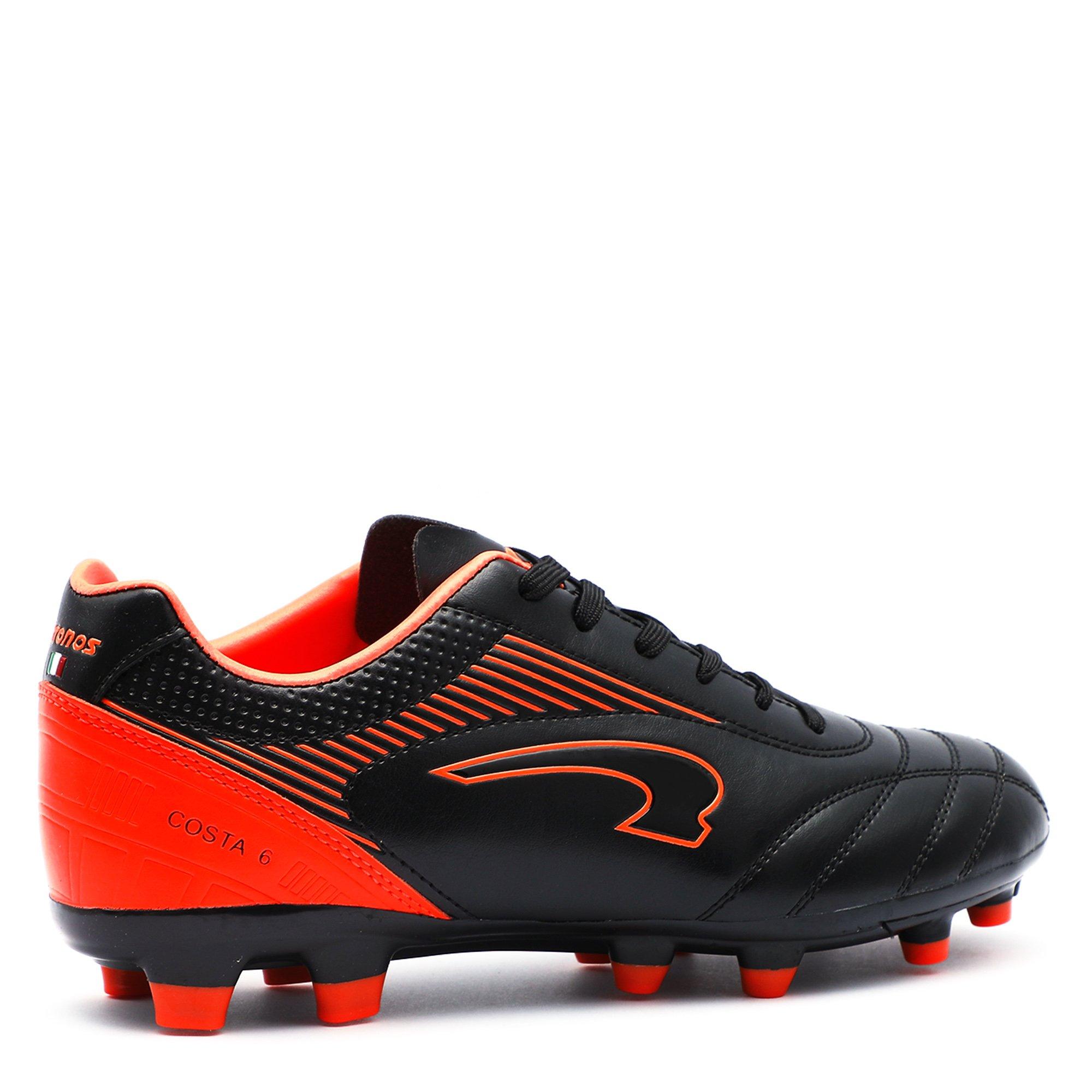 Black/Orange - Kronos - Costa 6 Firm Ground Football Boots - 6