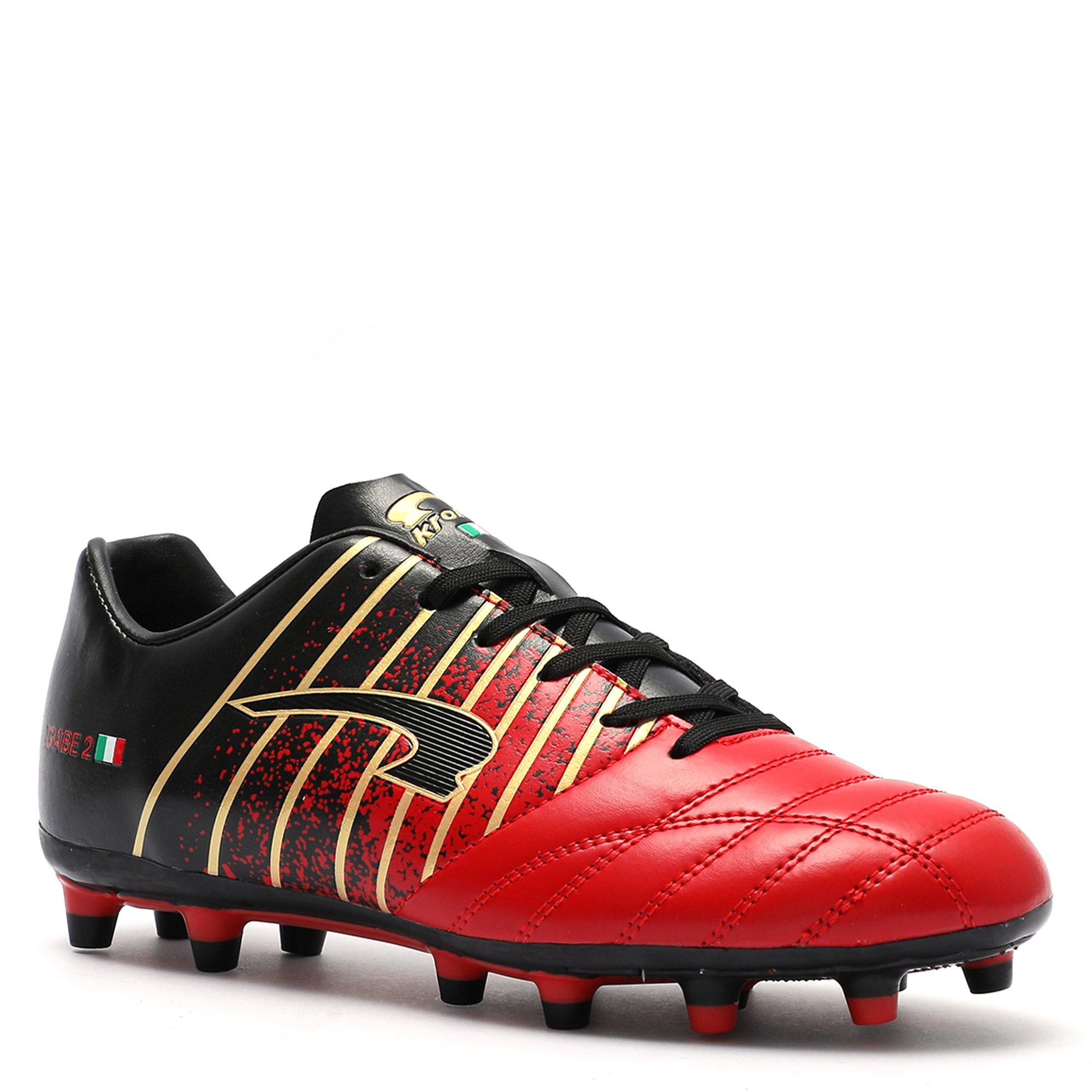 Red/Black - Kronos - IGABE 2 Firm Ground Football Boots - 5