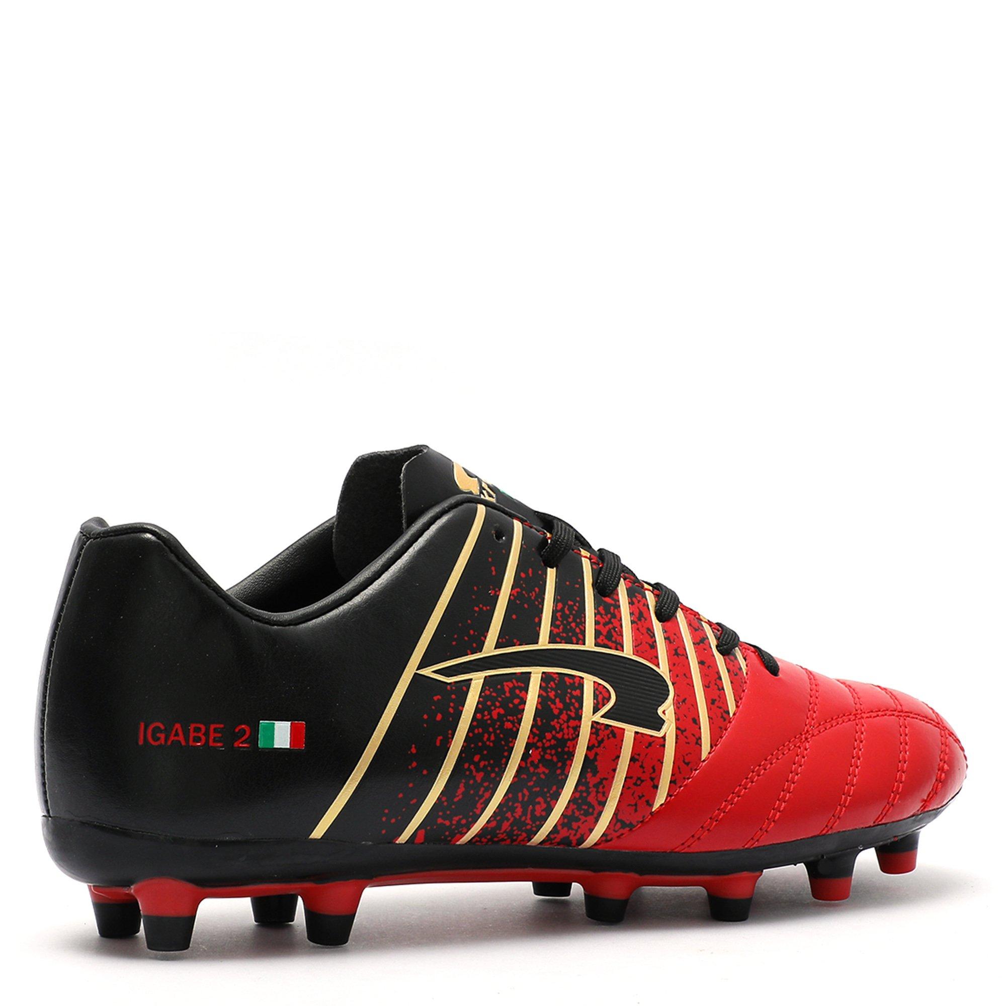 Red/Black - Kronos - IGABE 2 Firm Ground Football Boots - 6