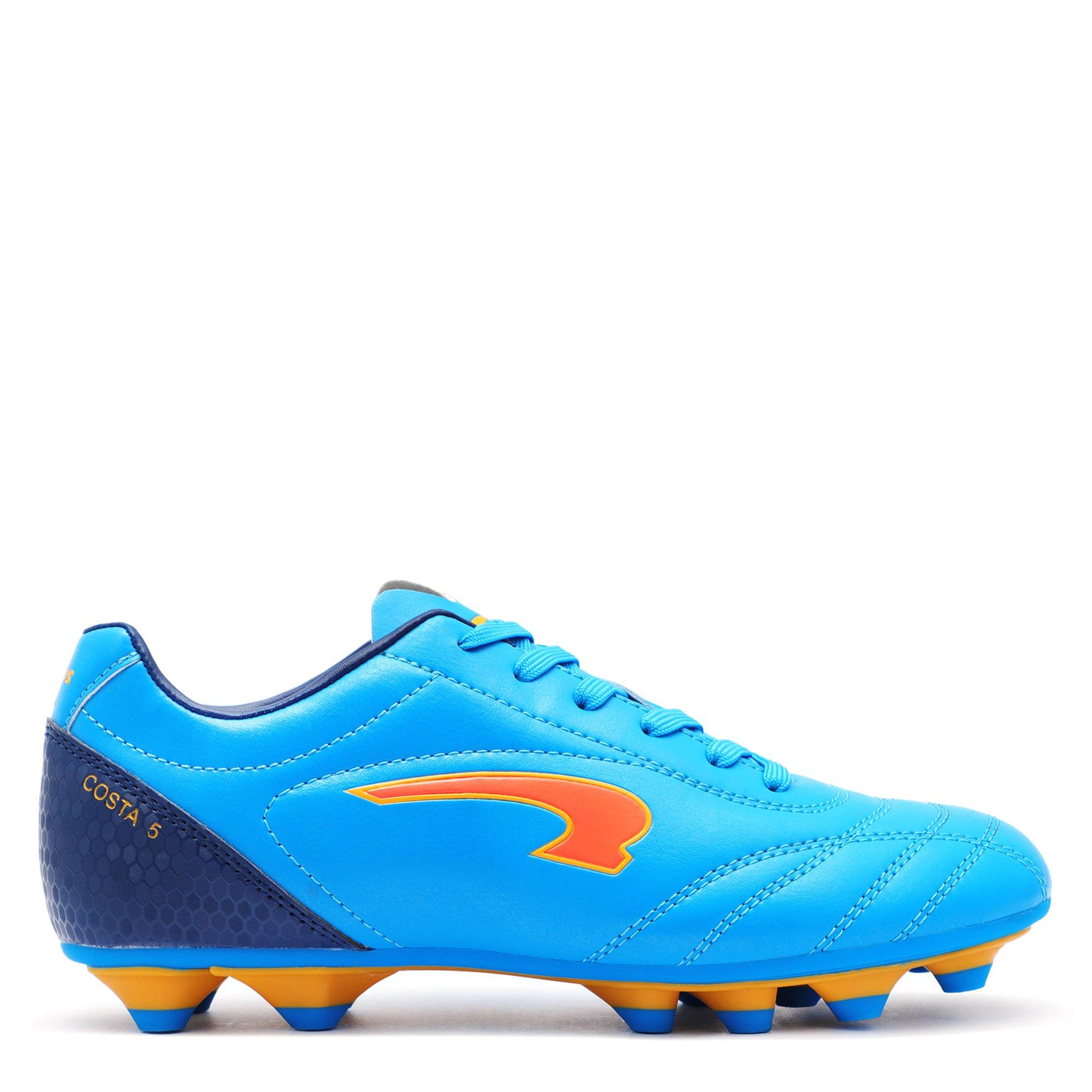 LtBlue/Orange - Kronos - Costa 5 Firm Ground Football Boots - 1