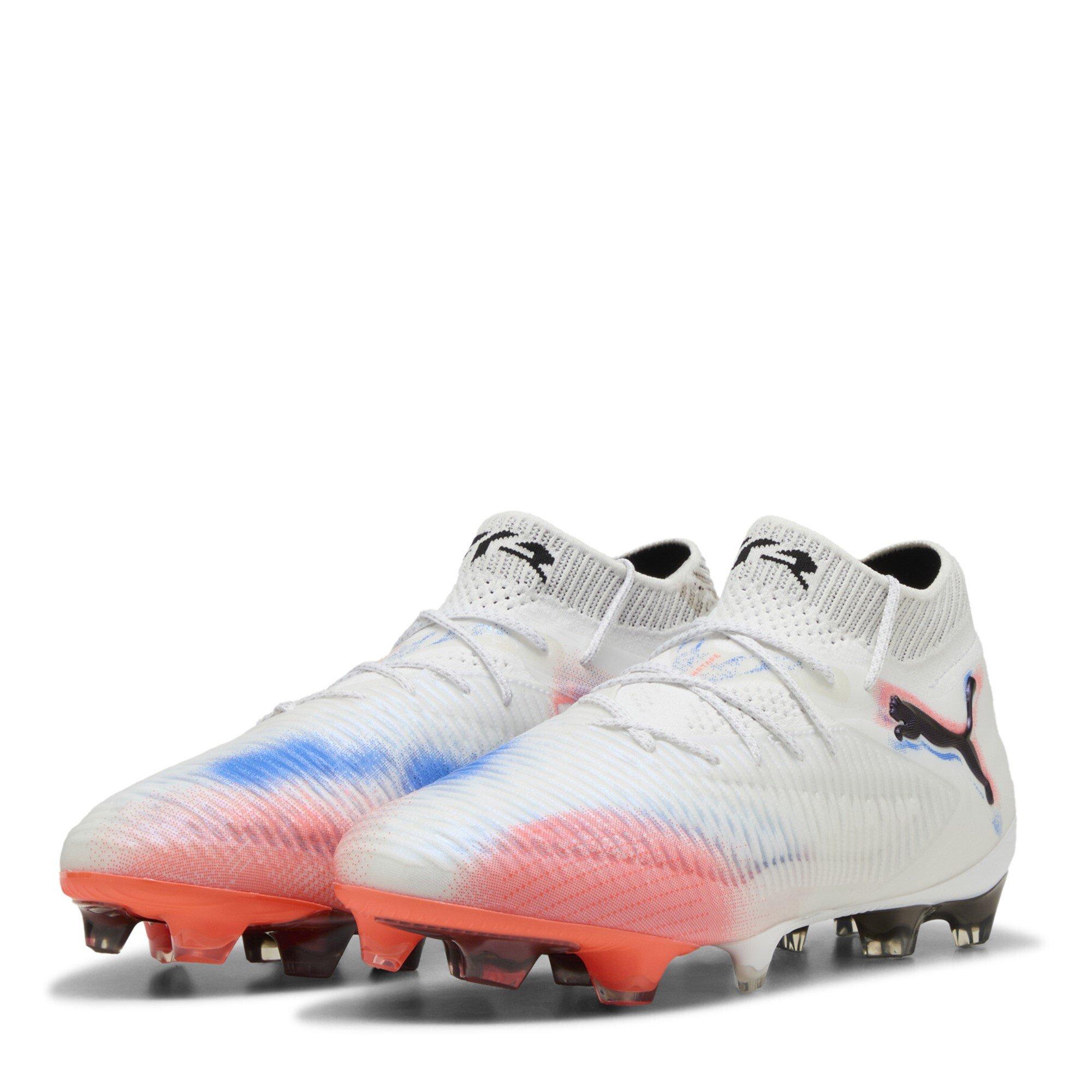 Puma Women's Future 8 Ultimate Firm Ground Football Boots - White/Black/Red - 3 (35.5)