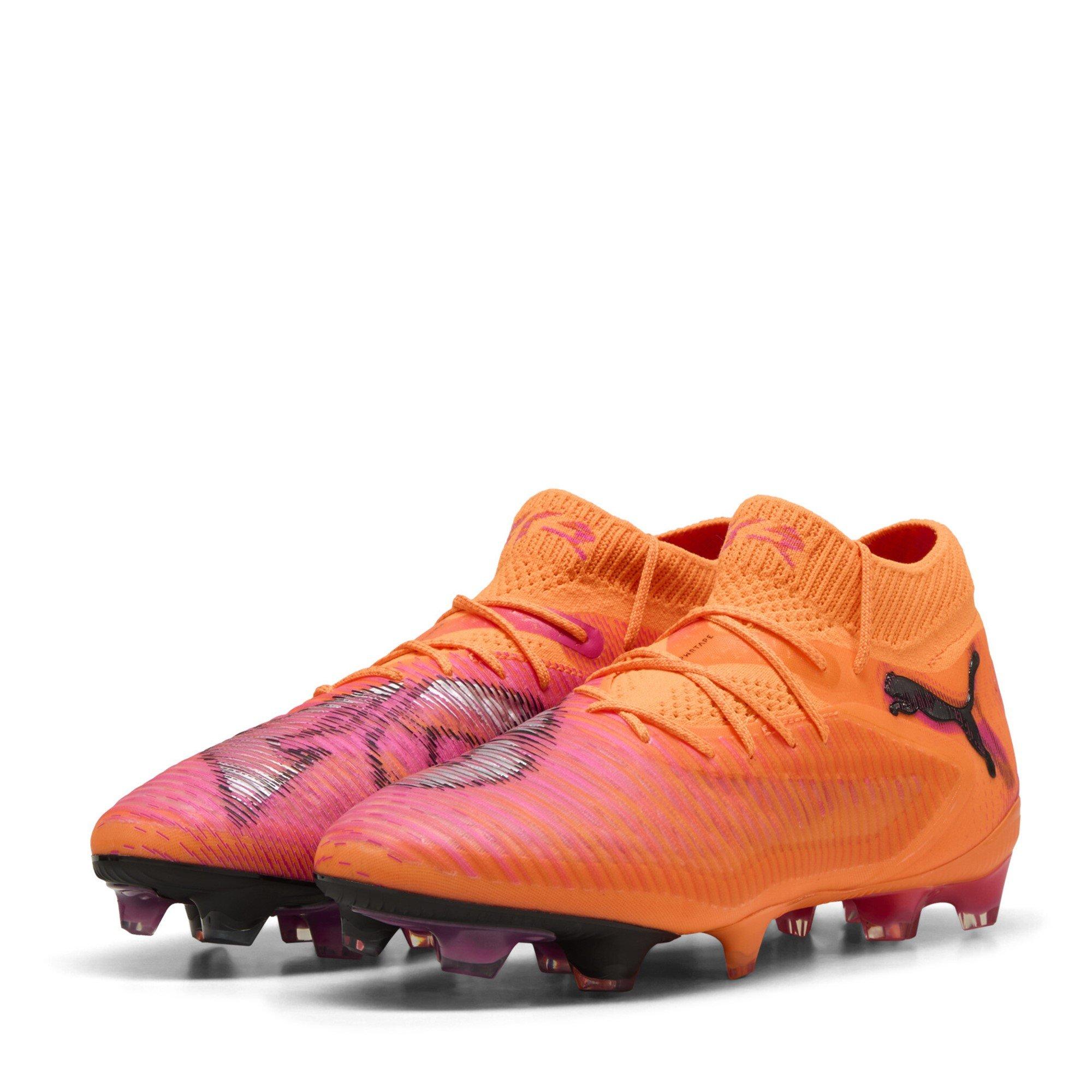 Puma Women's Future 8 Ultimate Firm Ground Football Boots - Orange/Black - 8 (42)