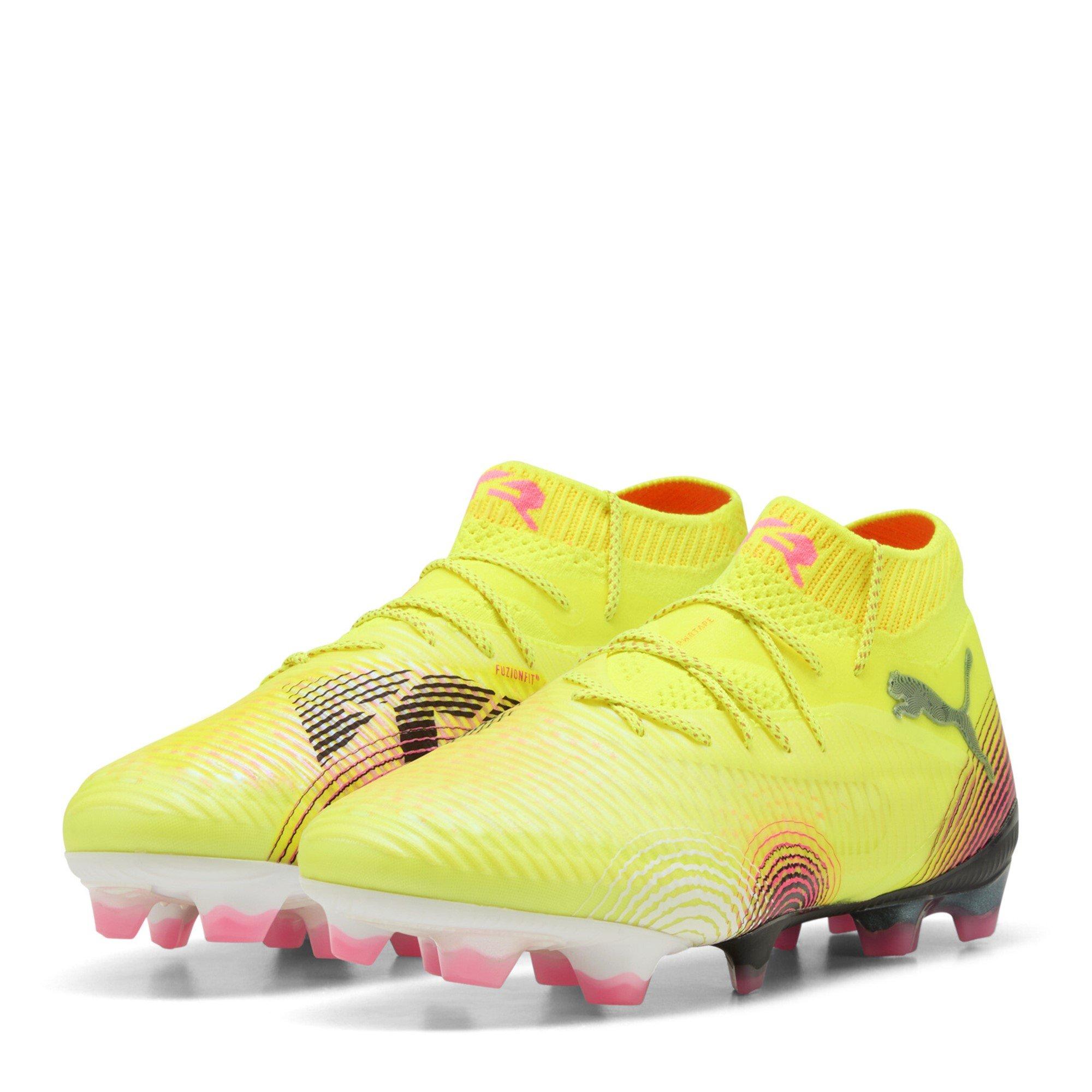 Puma Women's Future 8 Ultimate Firm Ground Football Boots - Yellow/Black - 3 (35.5)