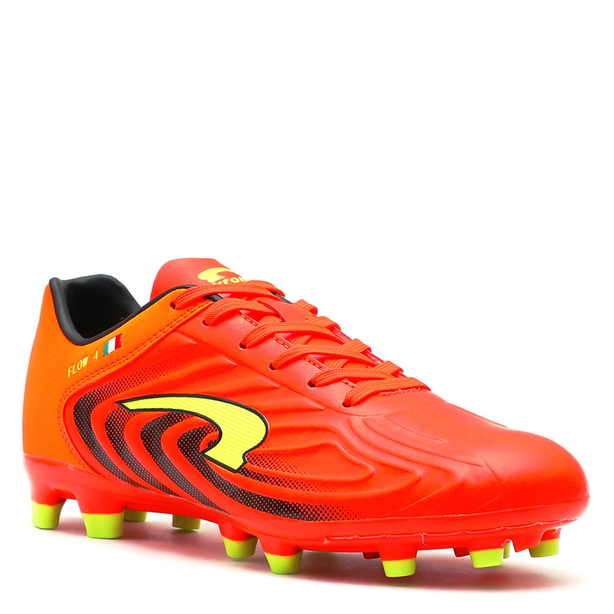Orange/N.Green - Kronos - Flow 4 Firm Ground Football Boots - 5
