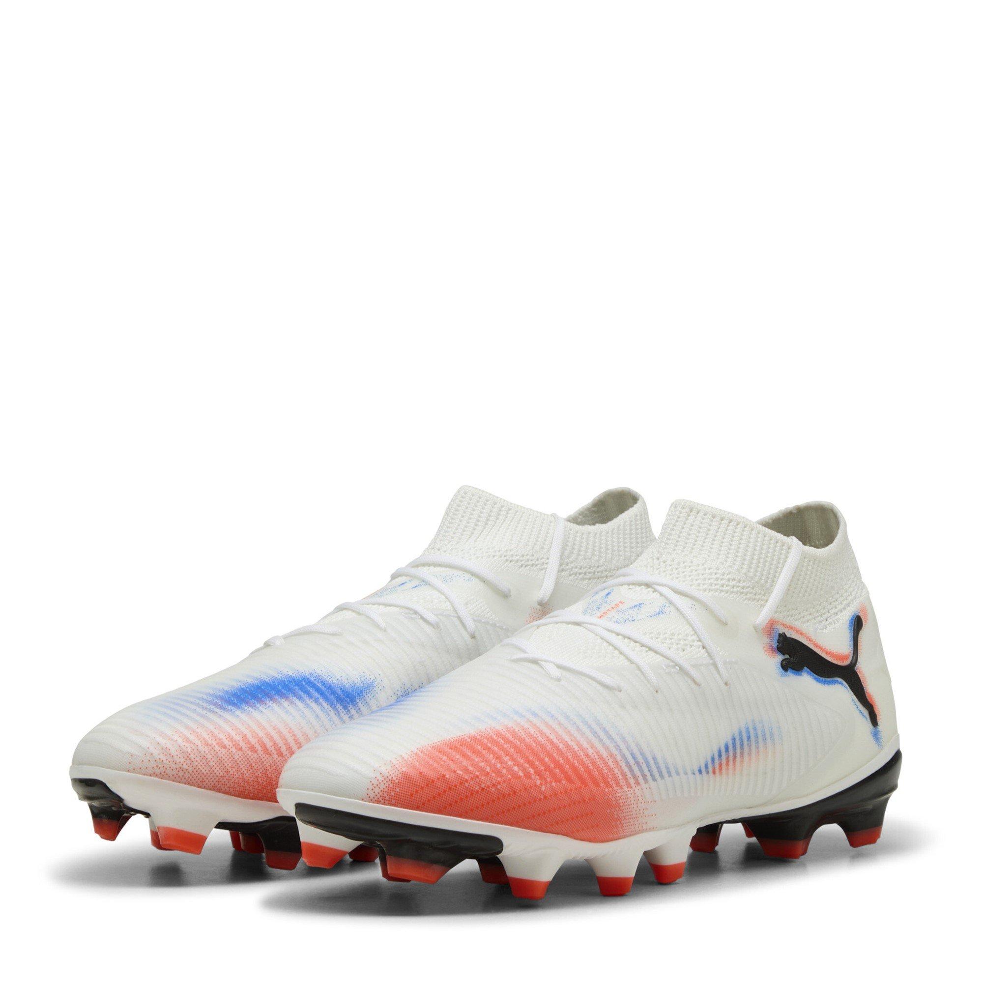 White/Black/Red - Puma - King Pro Light Up Womens Artificial Ground Football Boots - 1