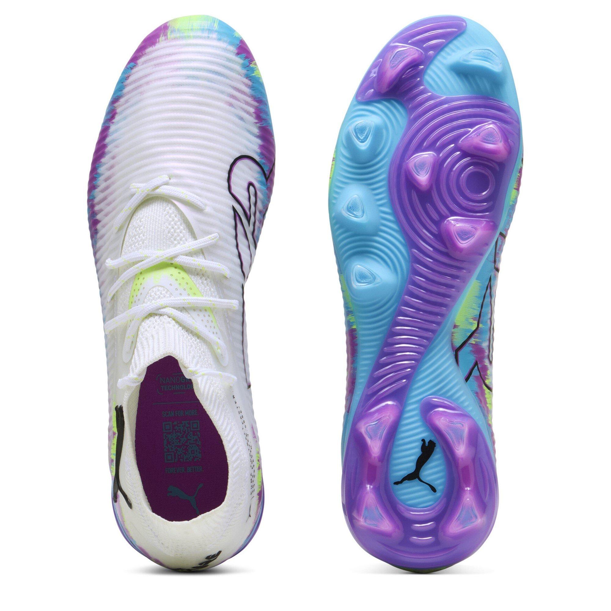 White/Multi - Puma - King Pro Light Up Womens Artificial Ground Football Boots - 3