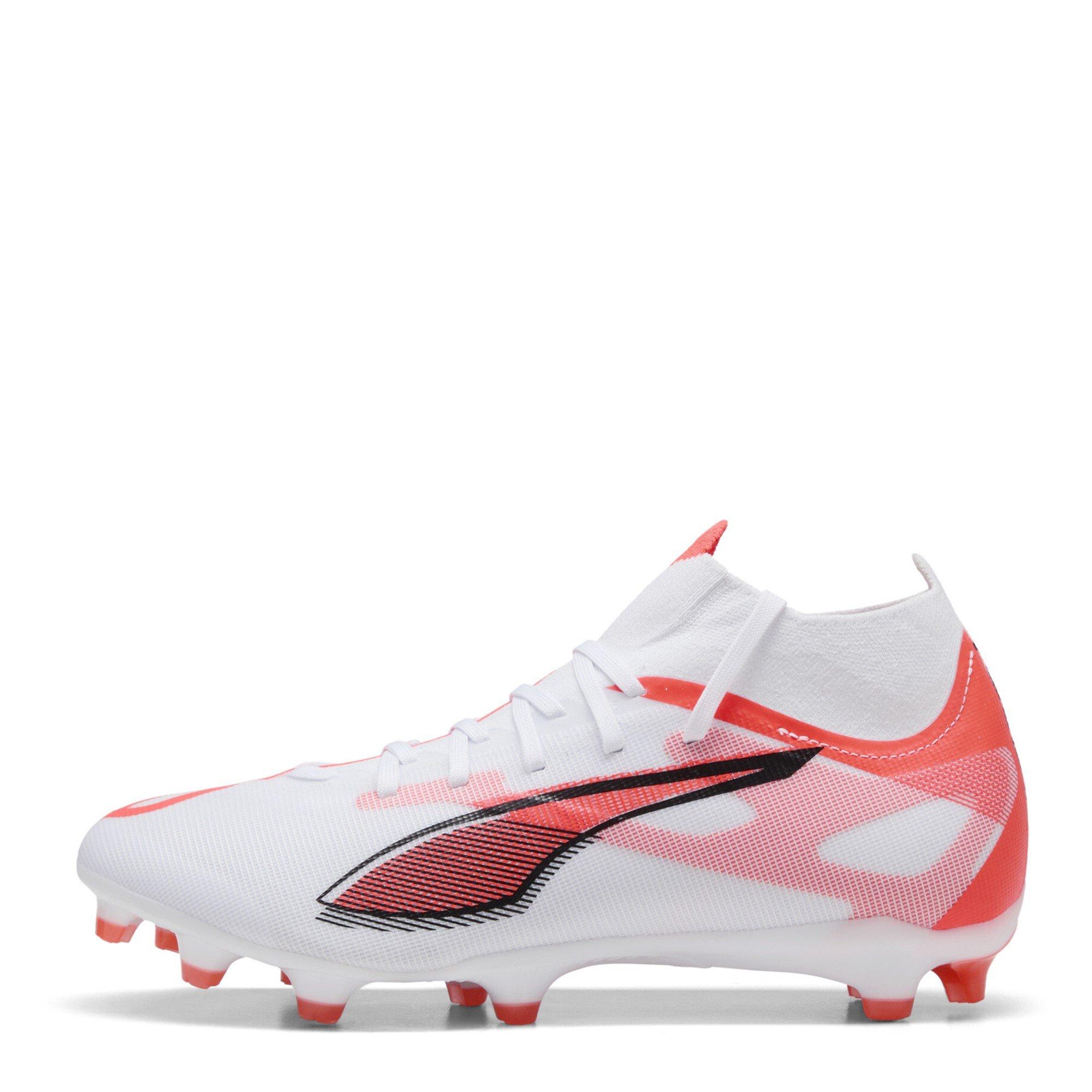 Wit/Rood - Puma - ULTRA 5 MATCH+ Womens Firm Ground Football Boots - 2