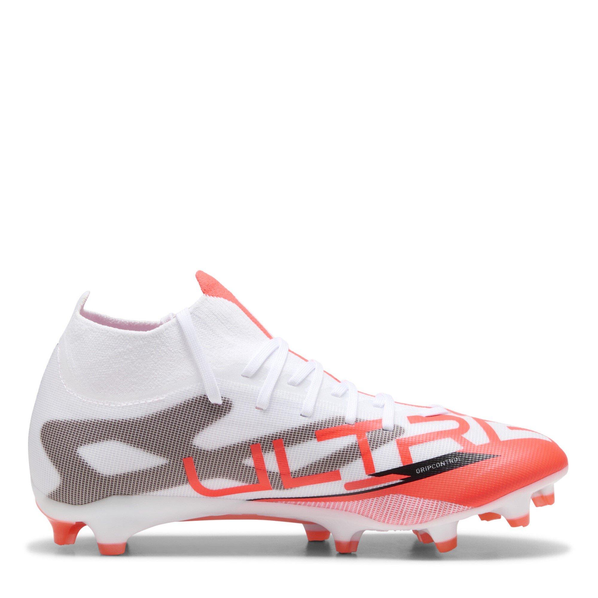 Wit/Rood - Puma - ULTRA 5 MATCH+ Womens Firm Ground Football Boots - 4