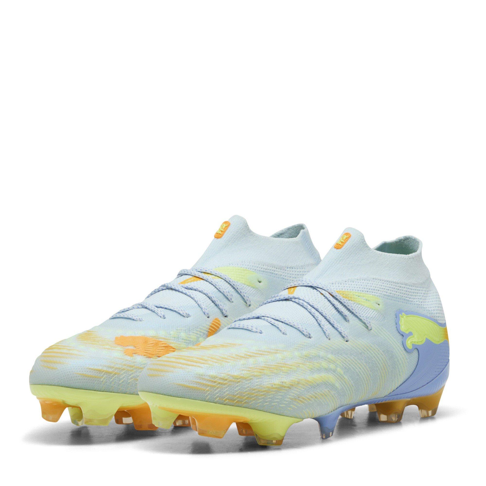 Puma Women's Future 9 Ultimate Firm Ground Football Boots - Ice/Yellow - 5 (38)