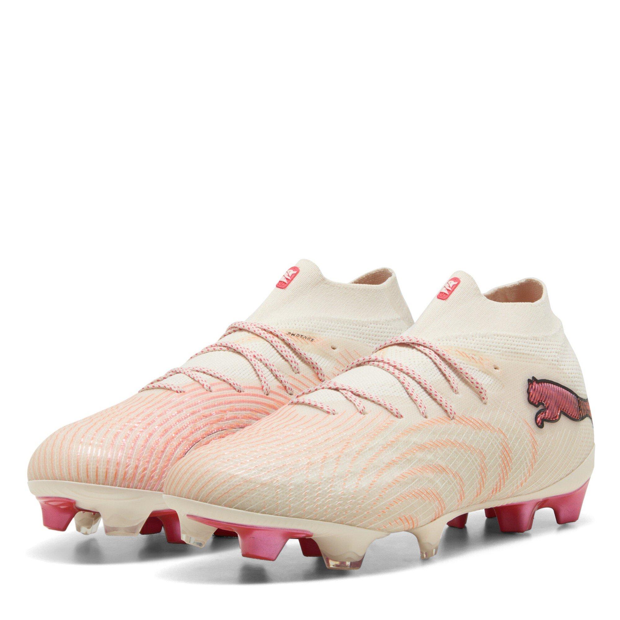Puma Women's Future 9 Ultimate Firm Ground Football Boots - Almond/Red - 7 (40.5)