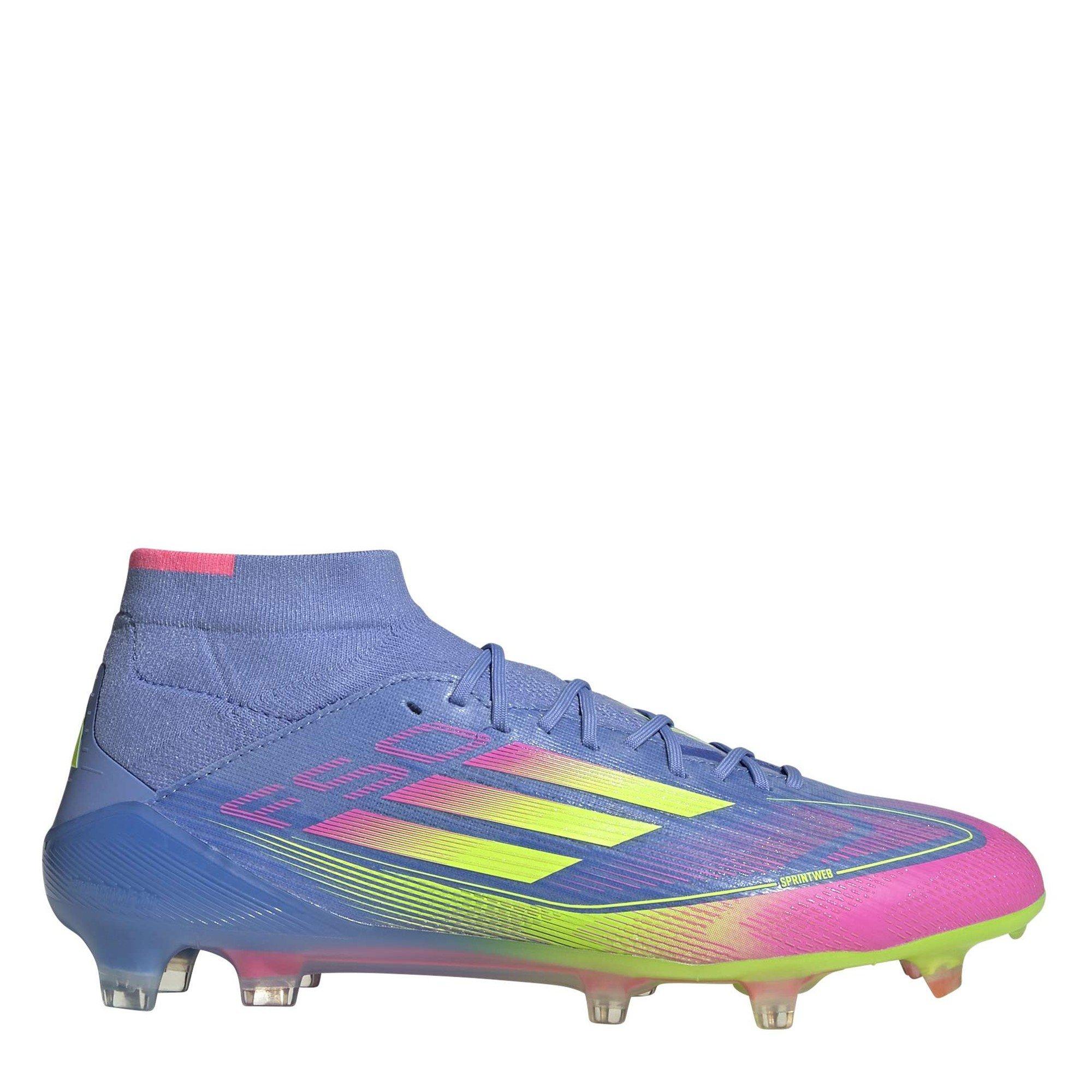 Blue/Lemon/Pink - adidas - F50 Elite Firm Ground Football Boots Womens - 1