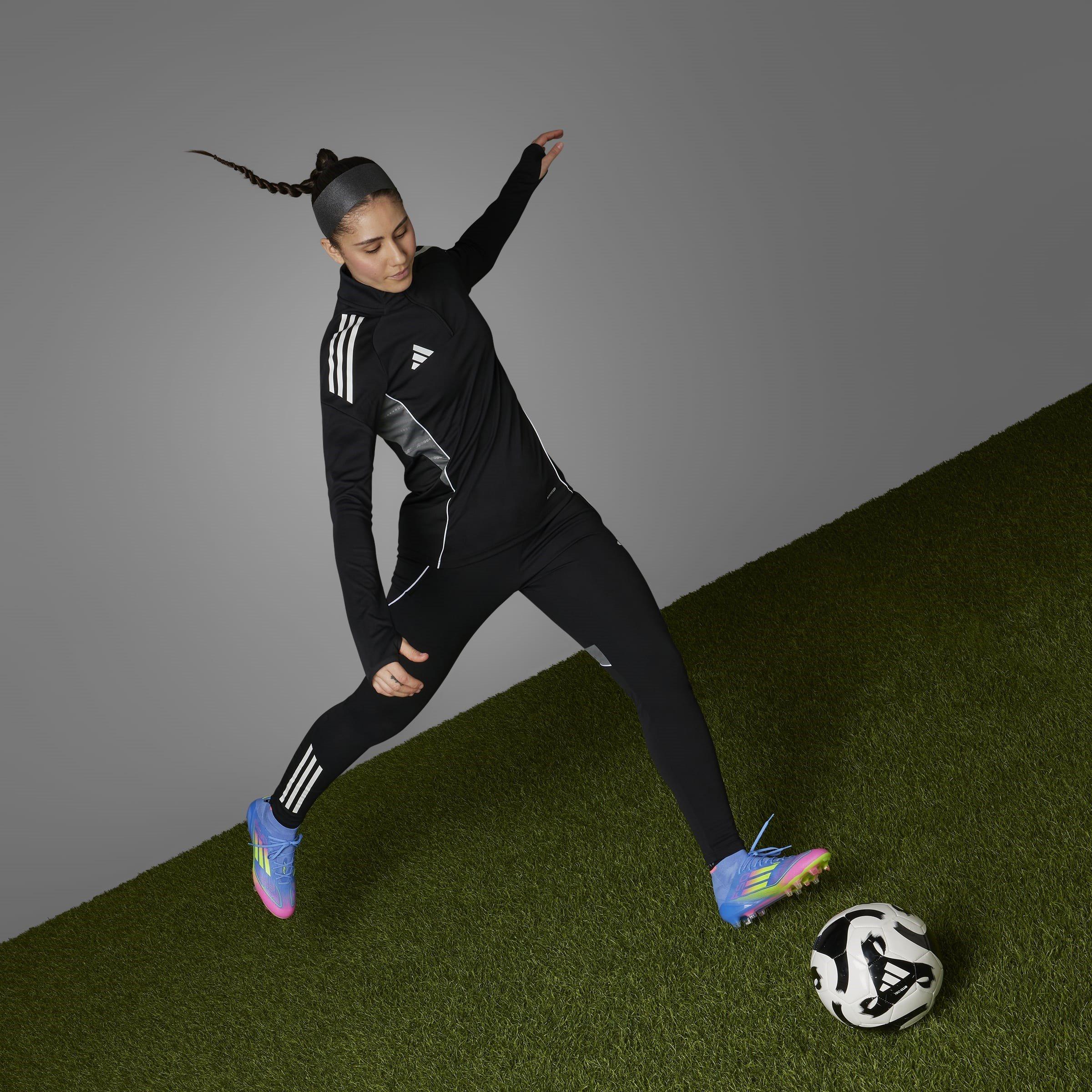 Blauw/Citroen/Roze - adidas - F50 Elite Firm Ground Football Boots Womens - 14