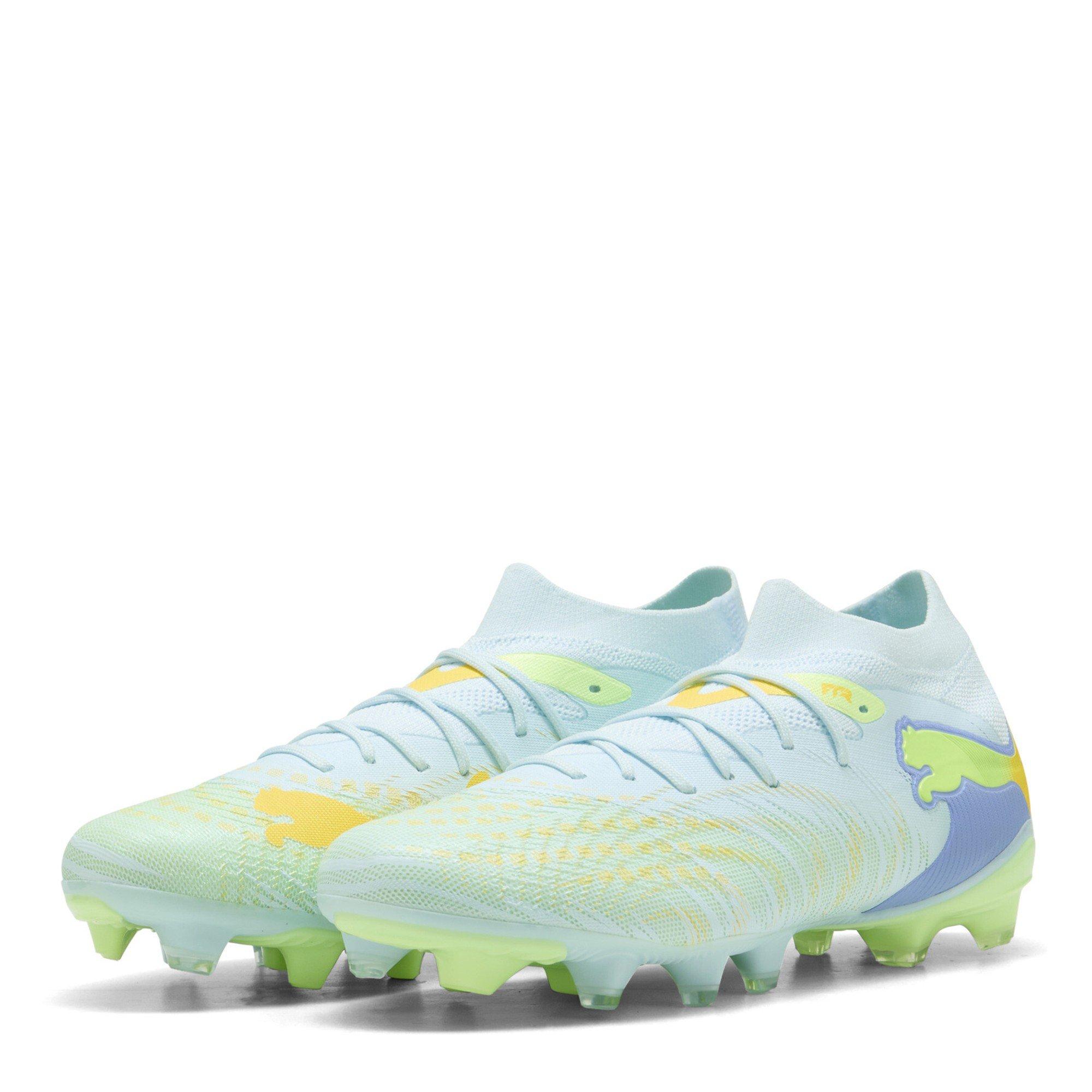Puma Women's Future 9 Match Firm Ground Football Boots - Ice/Yellow - 7 (40.5)