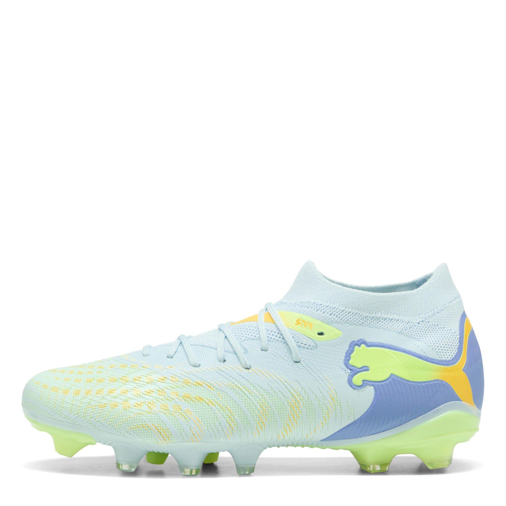 Ice/Yellow - Puma - Womens PUMA Future 9 Match Firm Ground Football Boots - 2