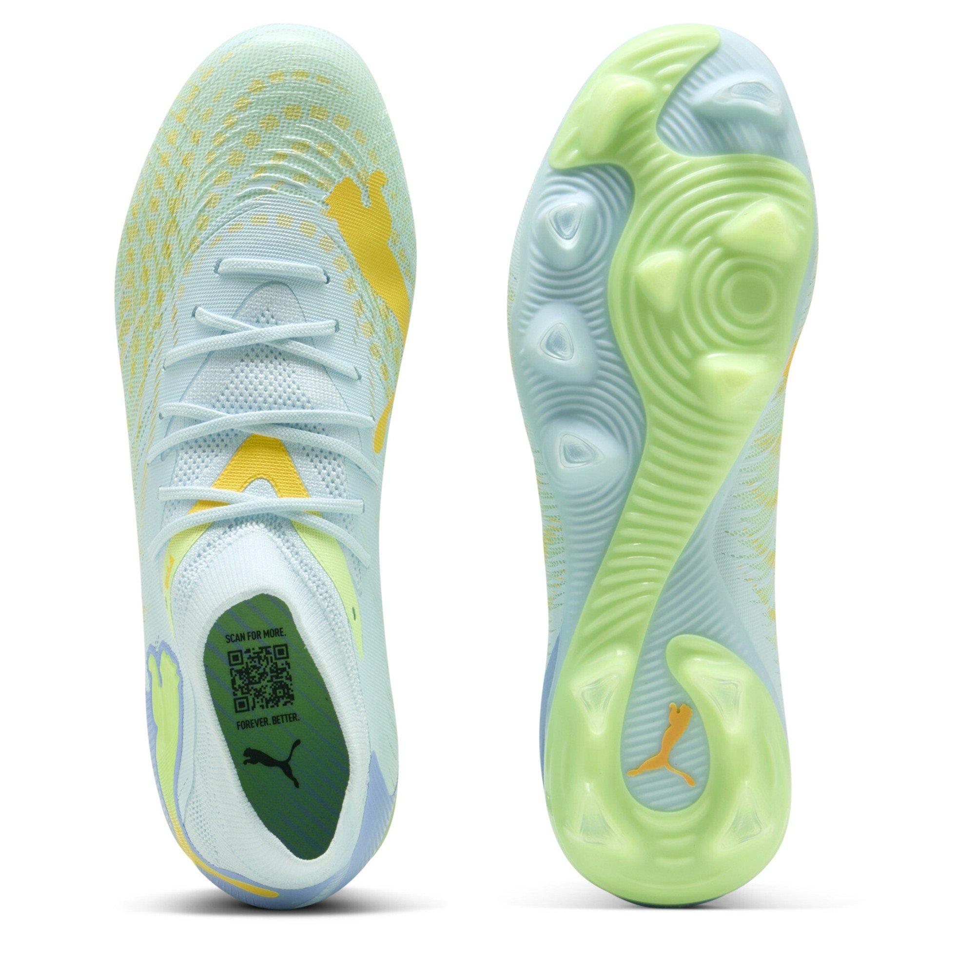 Ice/Yellow - Puma - Womens PUMA Future 9 Match Firm Ground Football Boots - 3