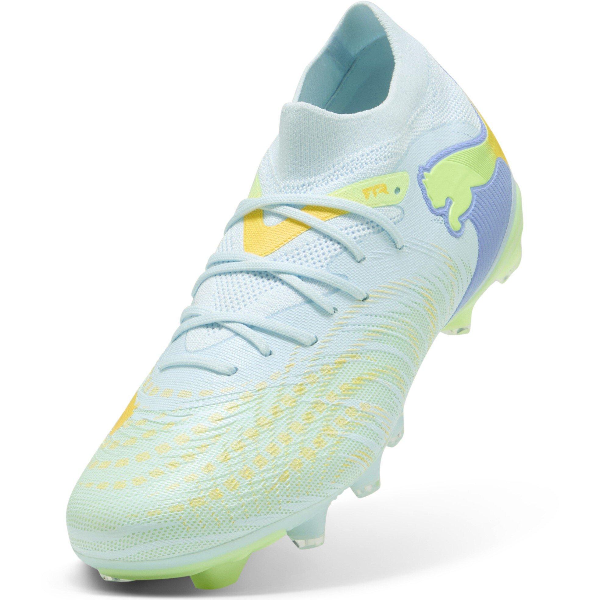 Ice/Yellow - Puma - Womens PUMA Future 9 Match Firm Ground Football Boots - 6