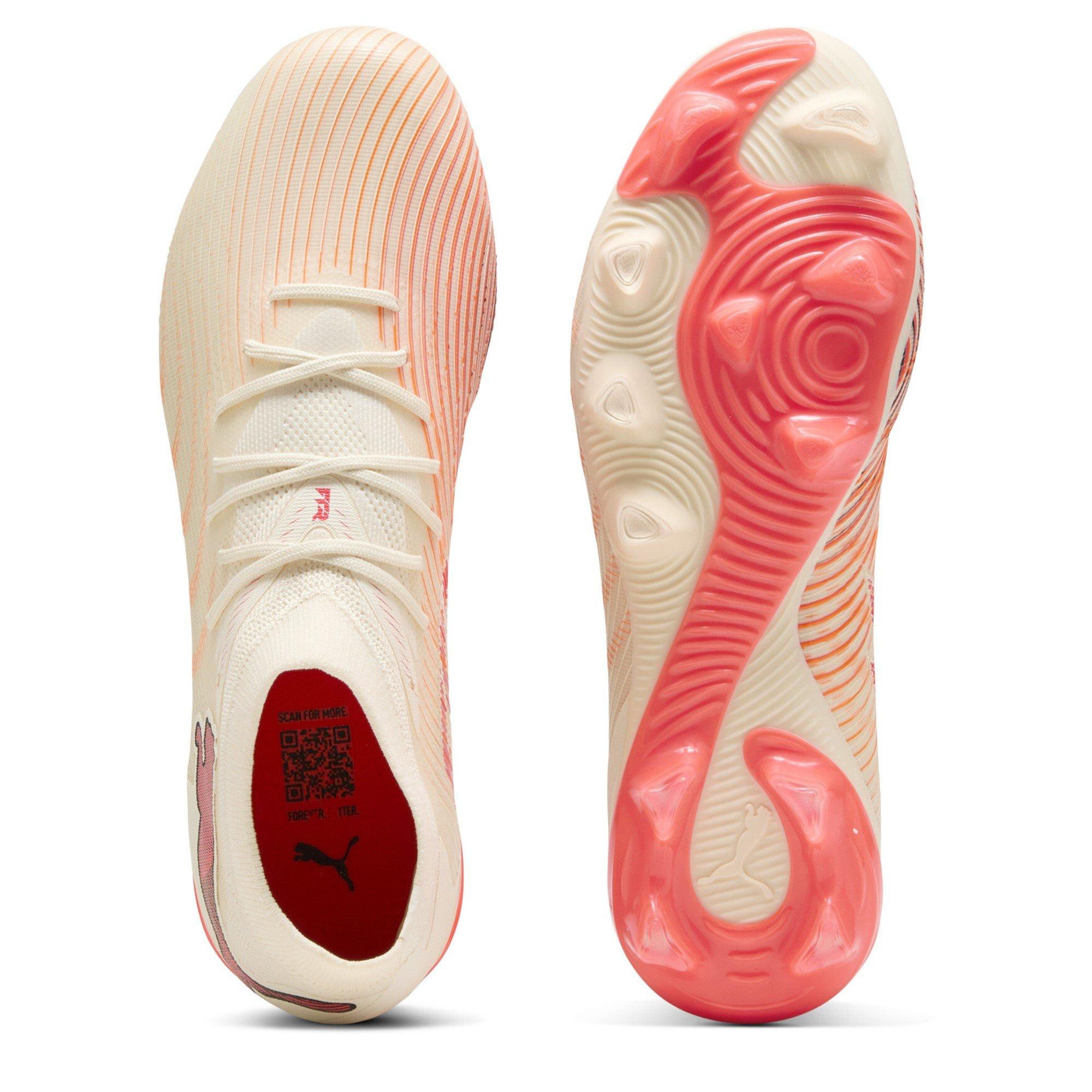 Almendra/Rojo - Puma - Womens PUMA Future 9 Match Firm Ground Football Boots - 3