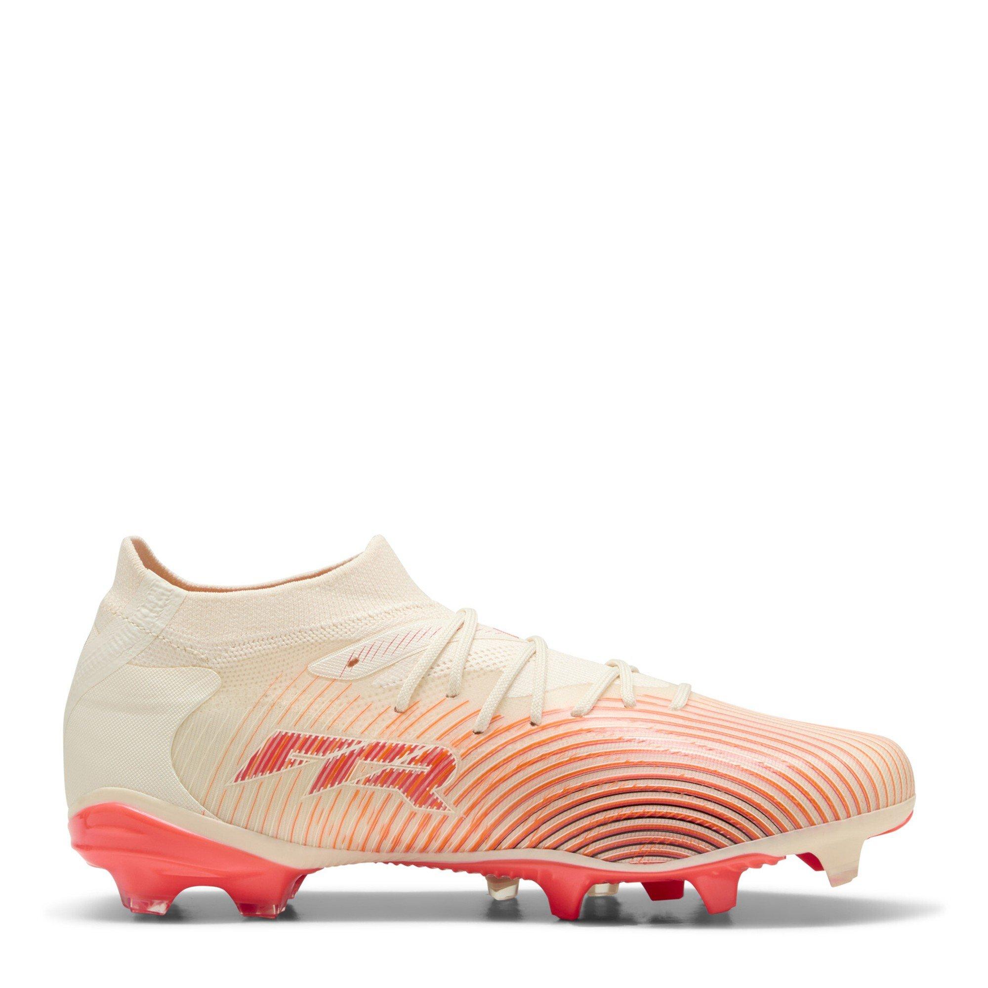 Almendra/Rojo - Puma - Womens PUMA Future 9 Match Firm Ground Football Boots - 4