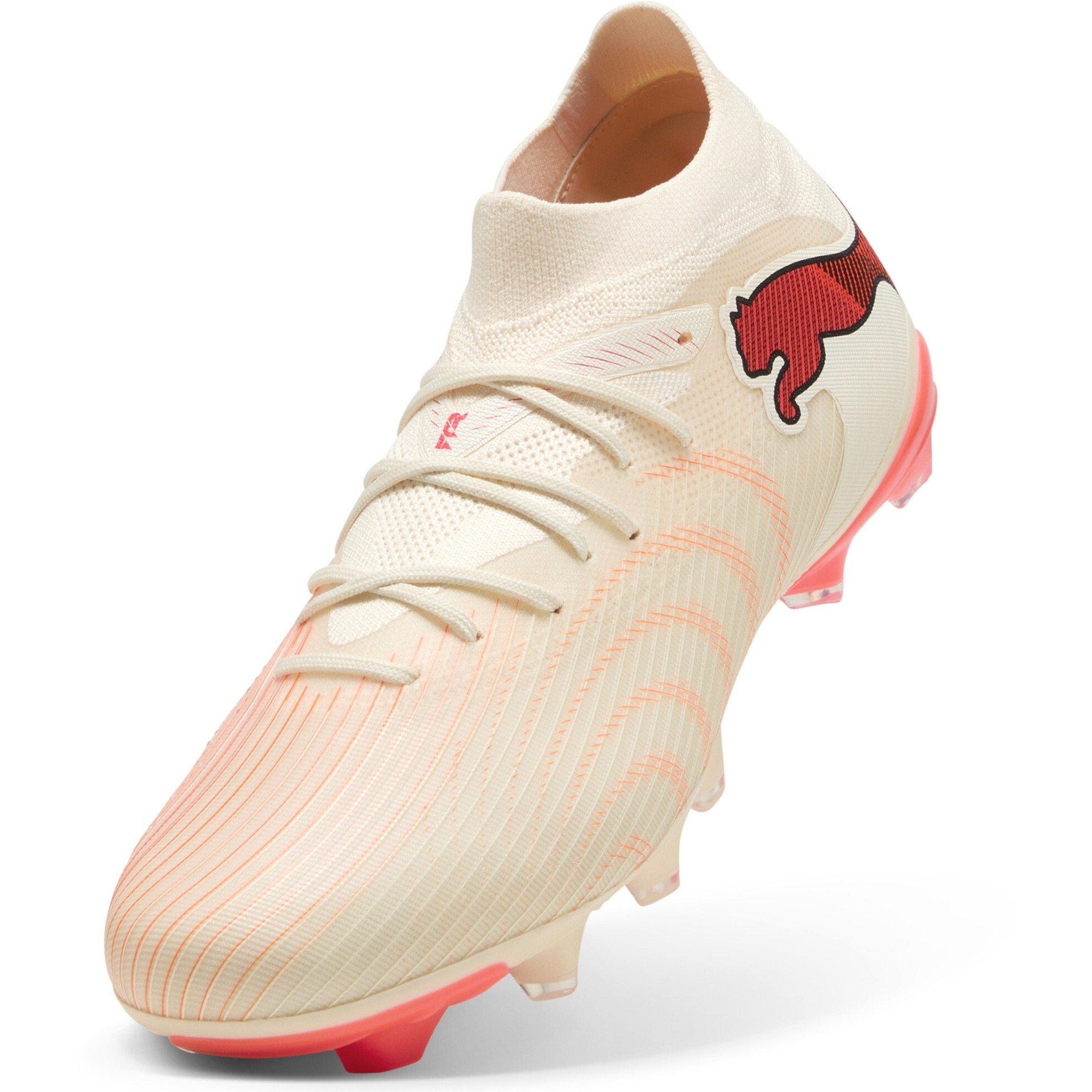 Almendra/Rojo - Puma - Womens PUMA Future 9 Match Firm Ground Football Boots - 6