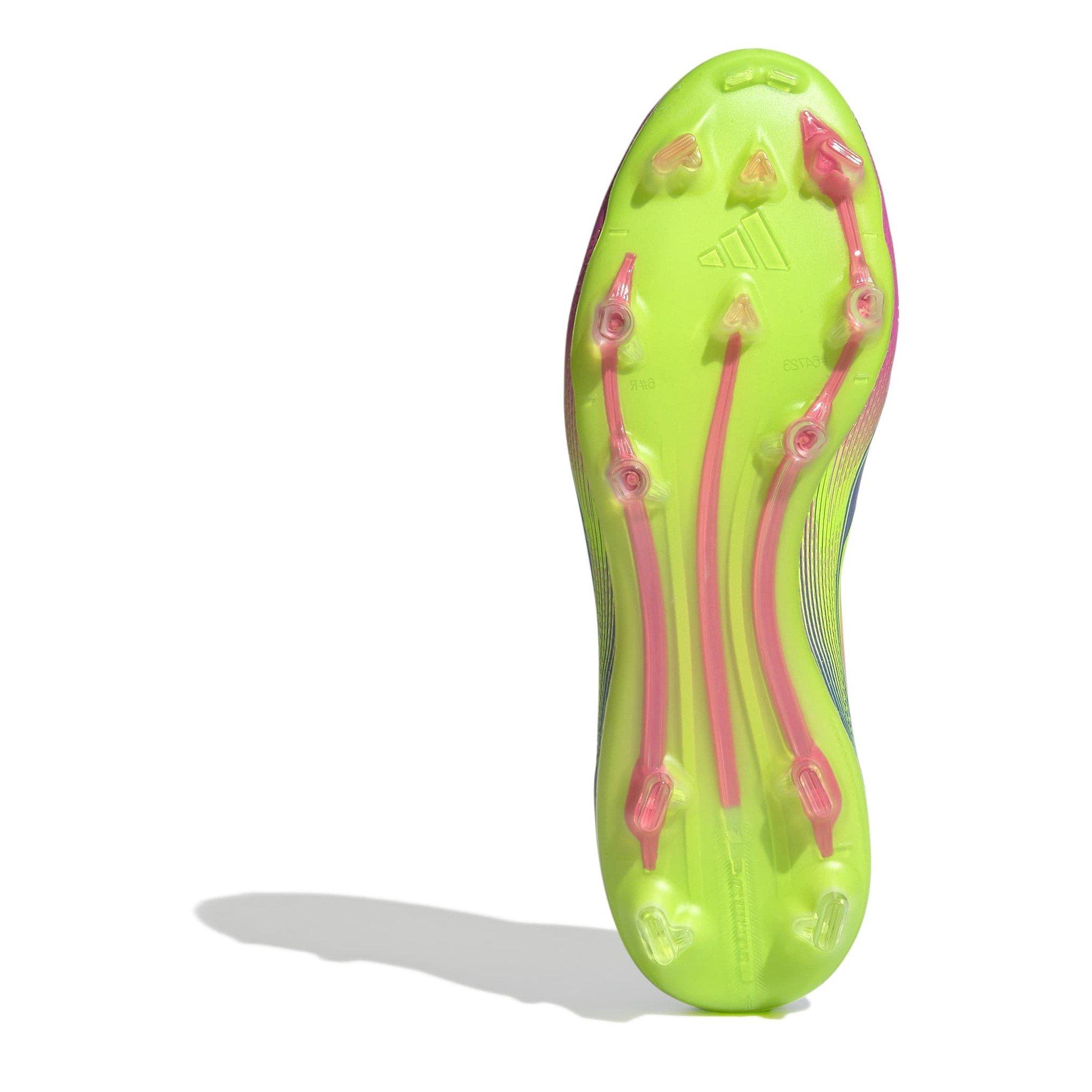 Blue/Lemon/Pink - adidas - F50 Pro Firm Ground Football Boots Womens - 6