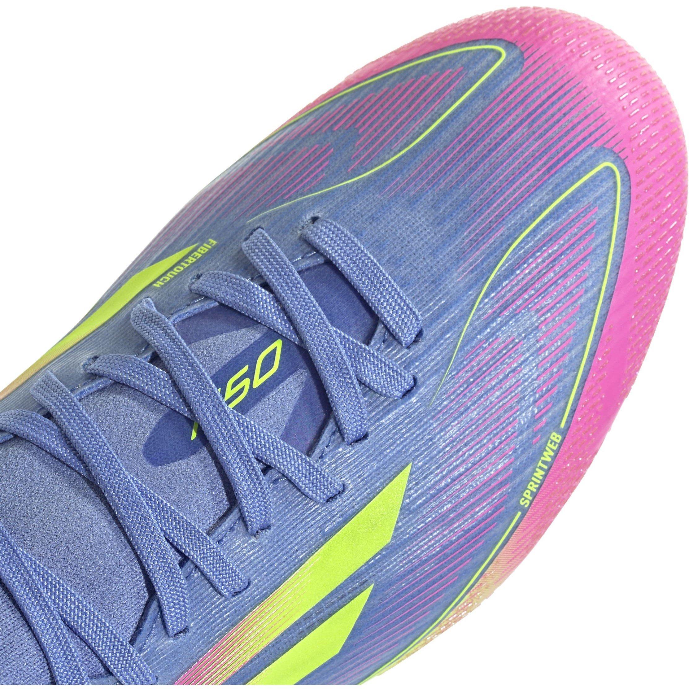 Blue/Lemon/Pink - adidas - F50 Pro Firm Ground Football Boots Womens - 8