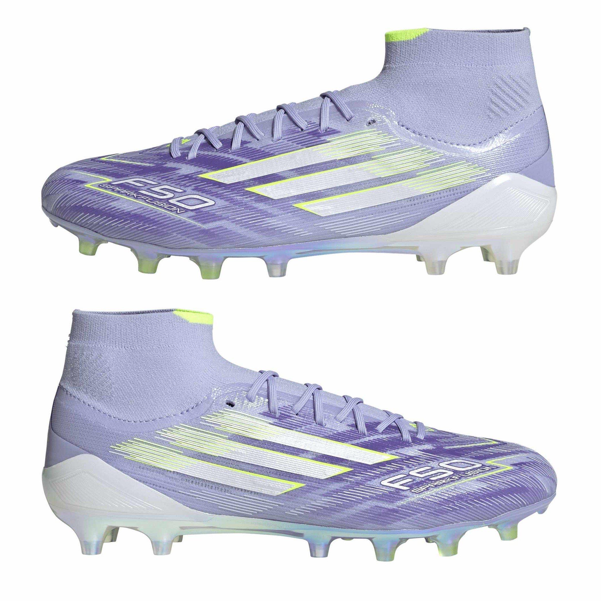 Lila/Zitrone - adidas - F50 Sparkfusion Elite Womens Firm Ground Boots - 11