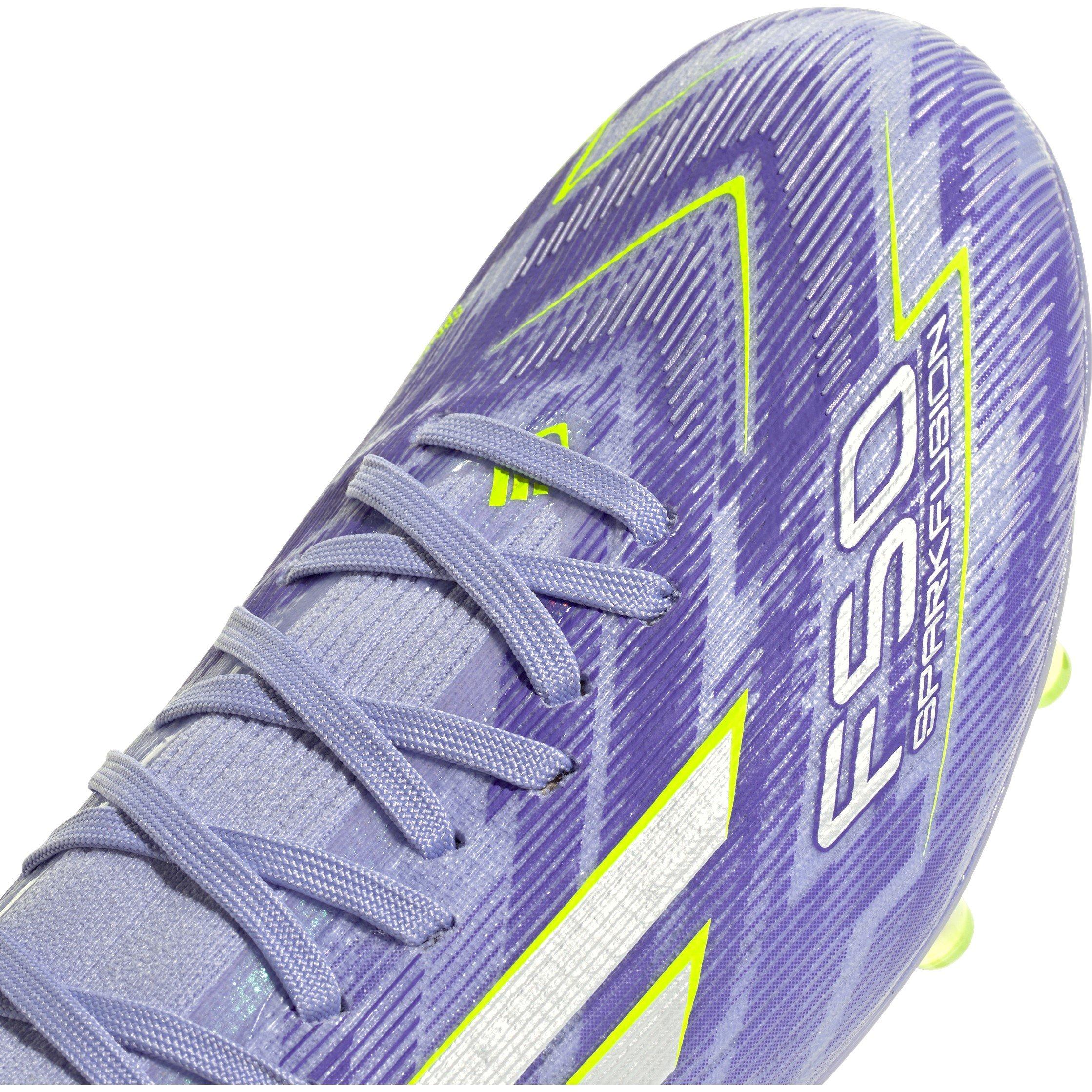 Purple/Lemon - adidas - F50 Sparkfusion Pro Womens Firm Ground Football Boots - 7