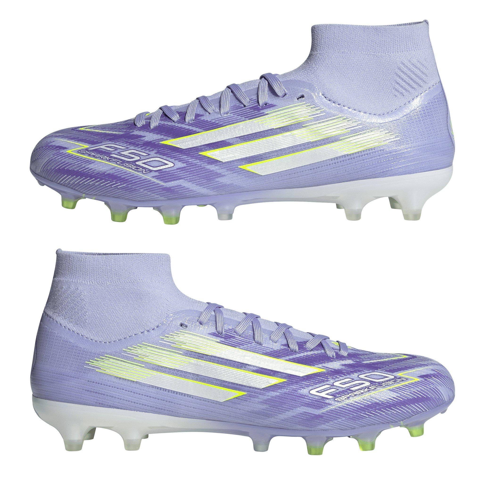 Purple/Lemon - adidas - F50 Sparkfusion Pro Womens Firm Ground Football Boots - 9