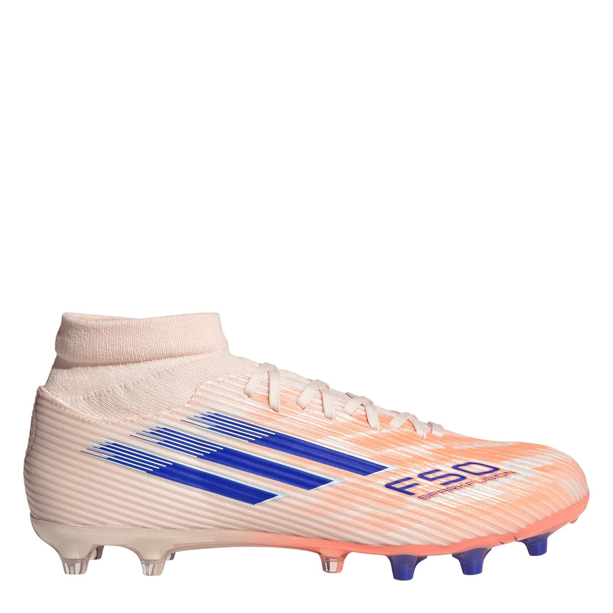 Adidas Women's F50 Sparkfusion League Firm Ground Football Boots - Orange/Blue - 5 (38)