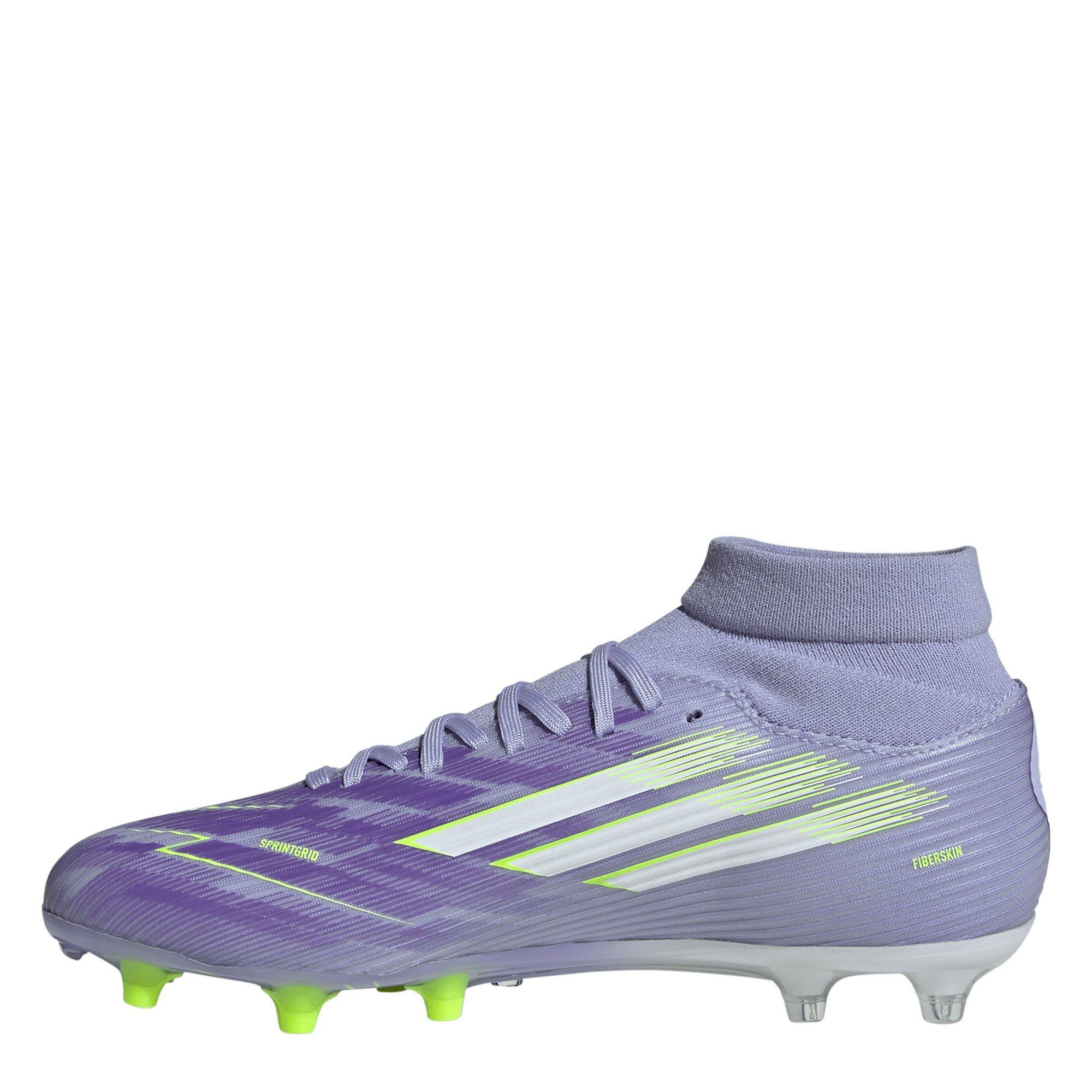 Purple/Lemon - adidas - F50 Sparkfusion League Womens Firm Ground Football Boots - 2
