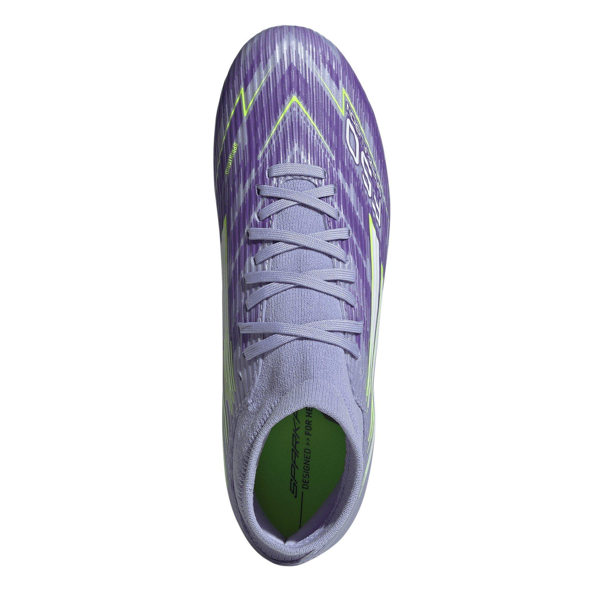 Purple/Lemon - adidas - F50 Sparkfusion League Womens Firm Ground Football Boots - 5