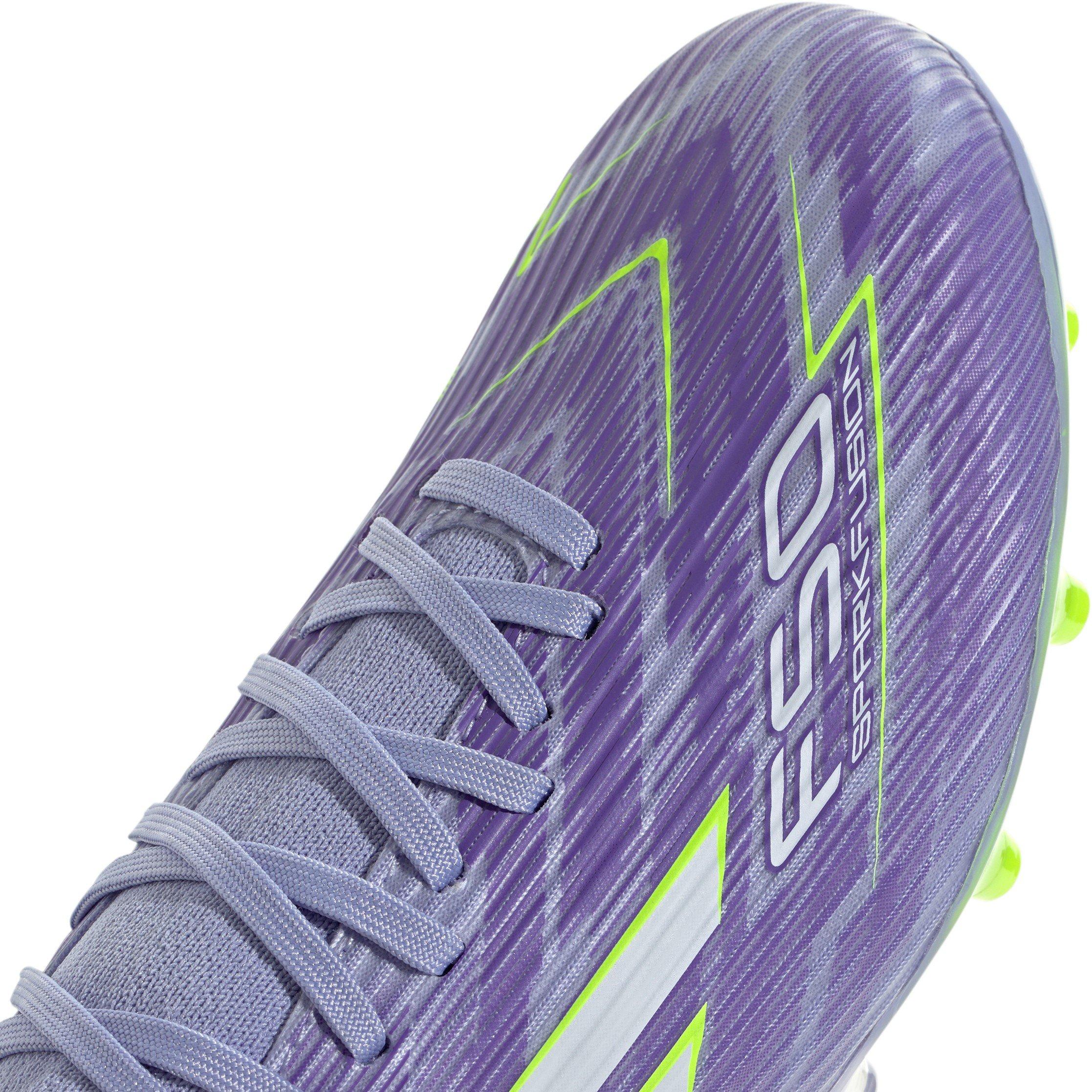 Purple/Lemon - adidas - F50 Sparkfusion League Womens Firm Ground Football Boots - 8