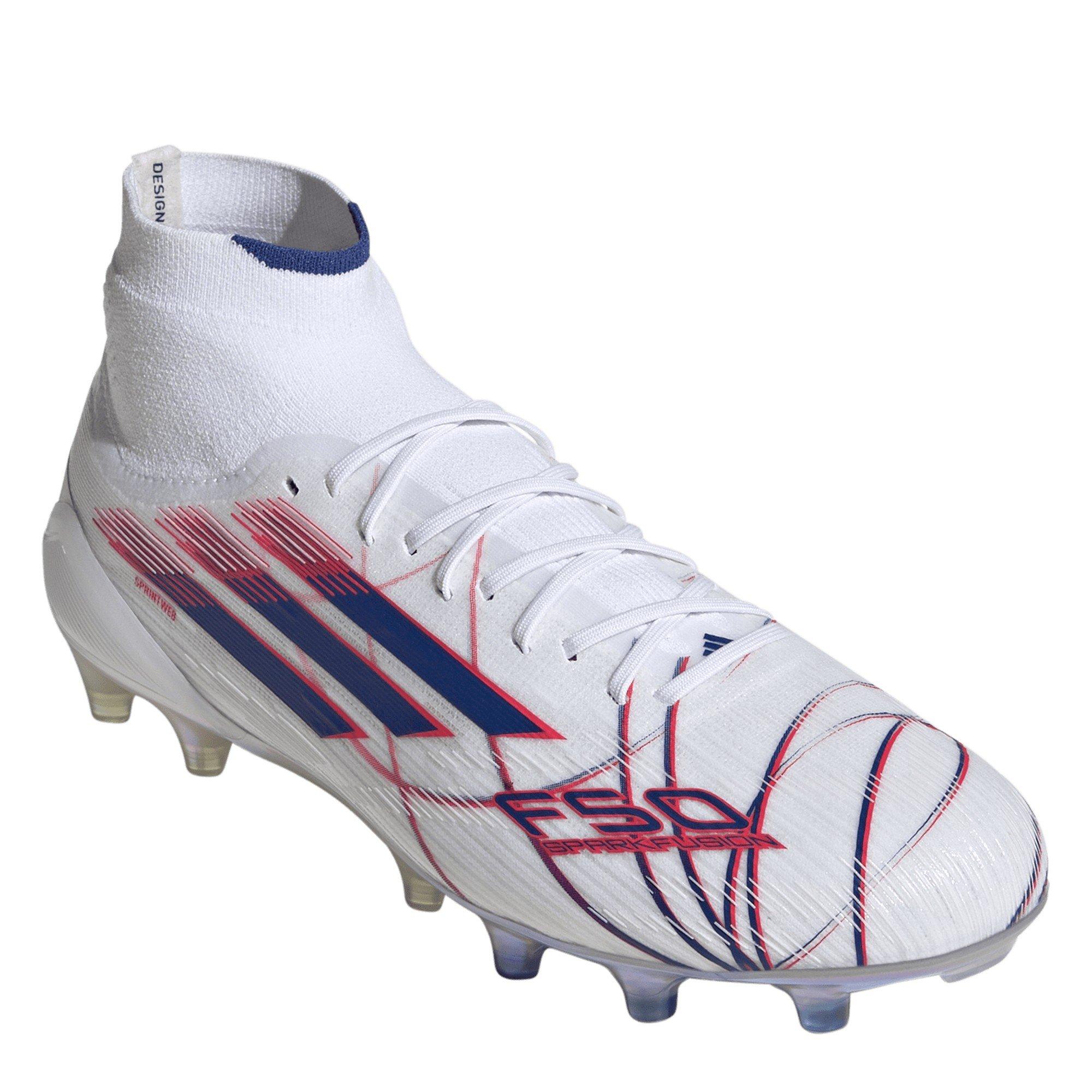 White/Blue/Red - adidas - Womens adidas F50 Sparkfusion Elite Firm Ground Football Boots - 4
