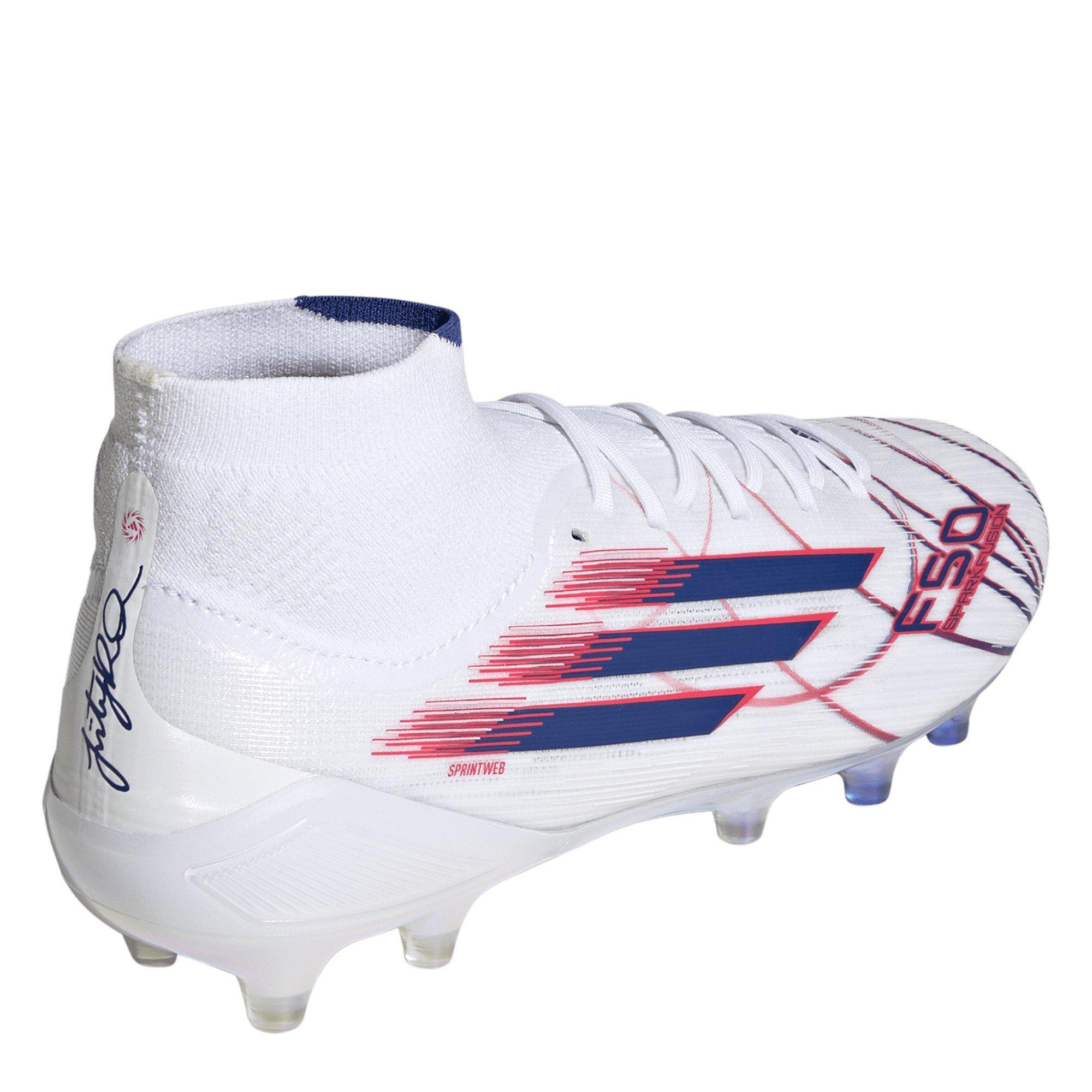 White/Blue/Red - adidas - Womens adidas F50 Sparkfusion Elite Firm Ground Football Boots - 5
