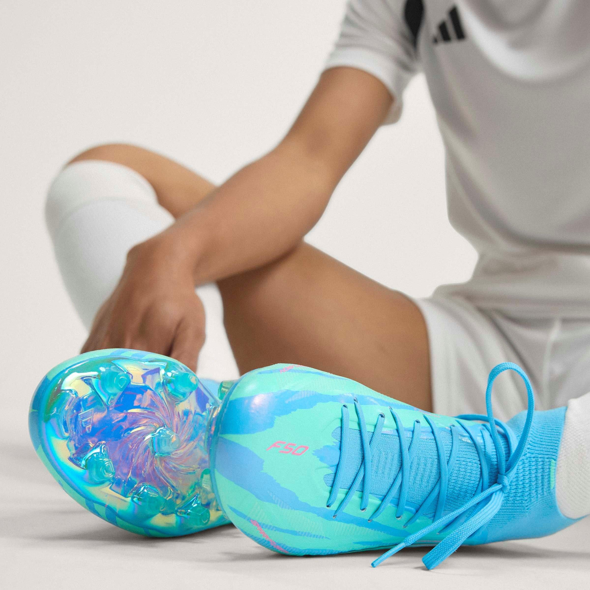 Semi Blue Burst - adidas - Womens adidas F50 Sparkfusion Elite Firm Ground Football Boots - 14