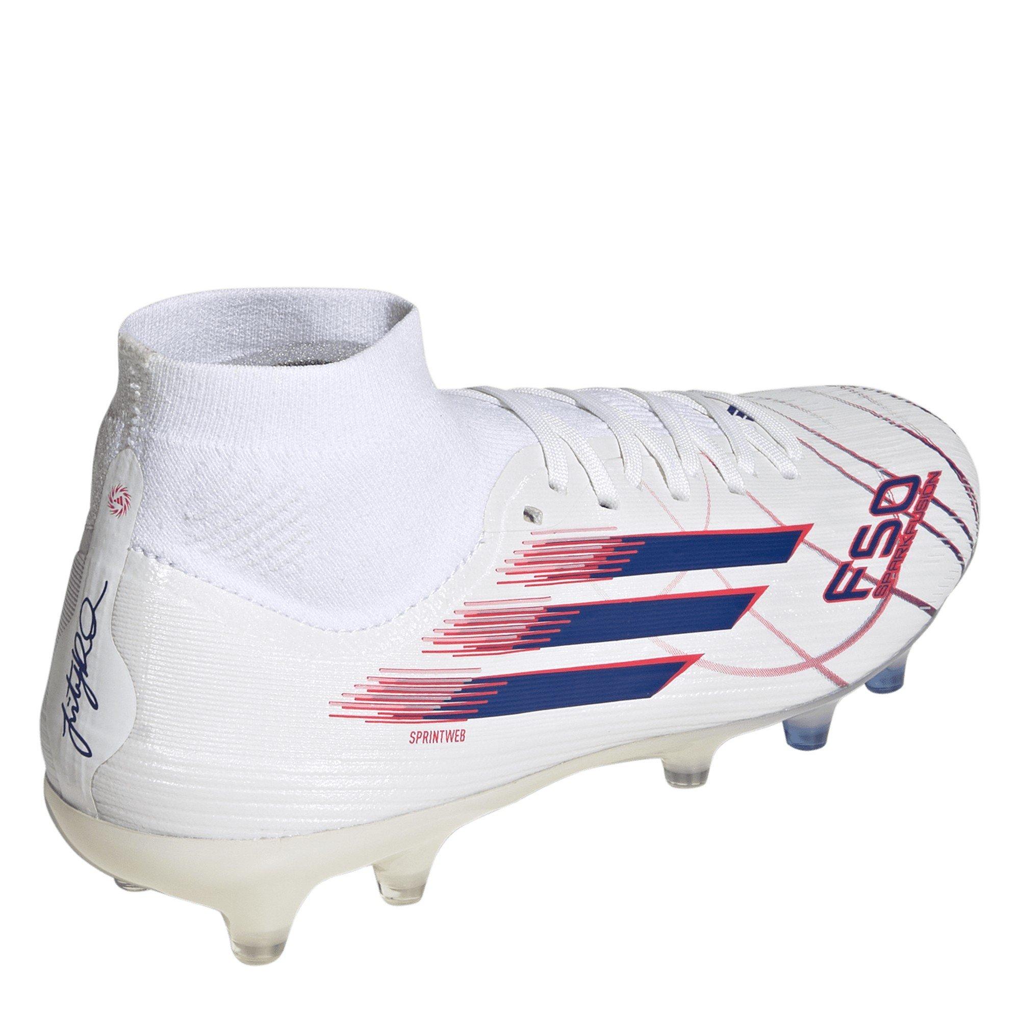 White/Blue/Red - adidas - Womens adidas F50 Sparkfusion Pro Firm Ground Football Boots - 4
