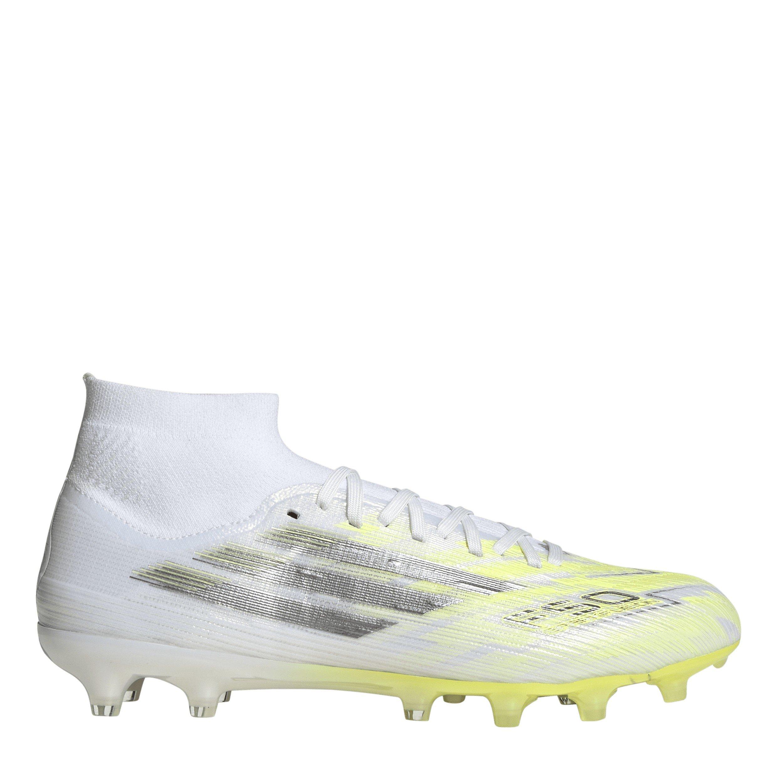 Amarelo Solar - adidas - adidas F50 SPARKFUSION PRO Mid Cut Firm Ground / Artificial Ground Football Boots Womens - 1