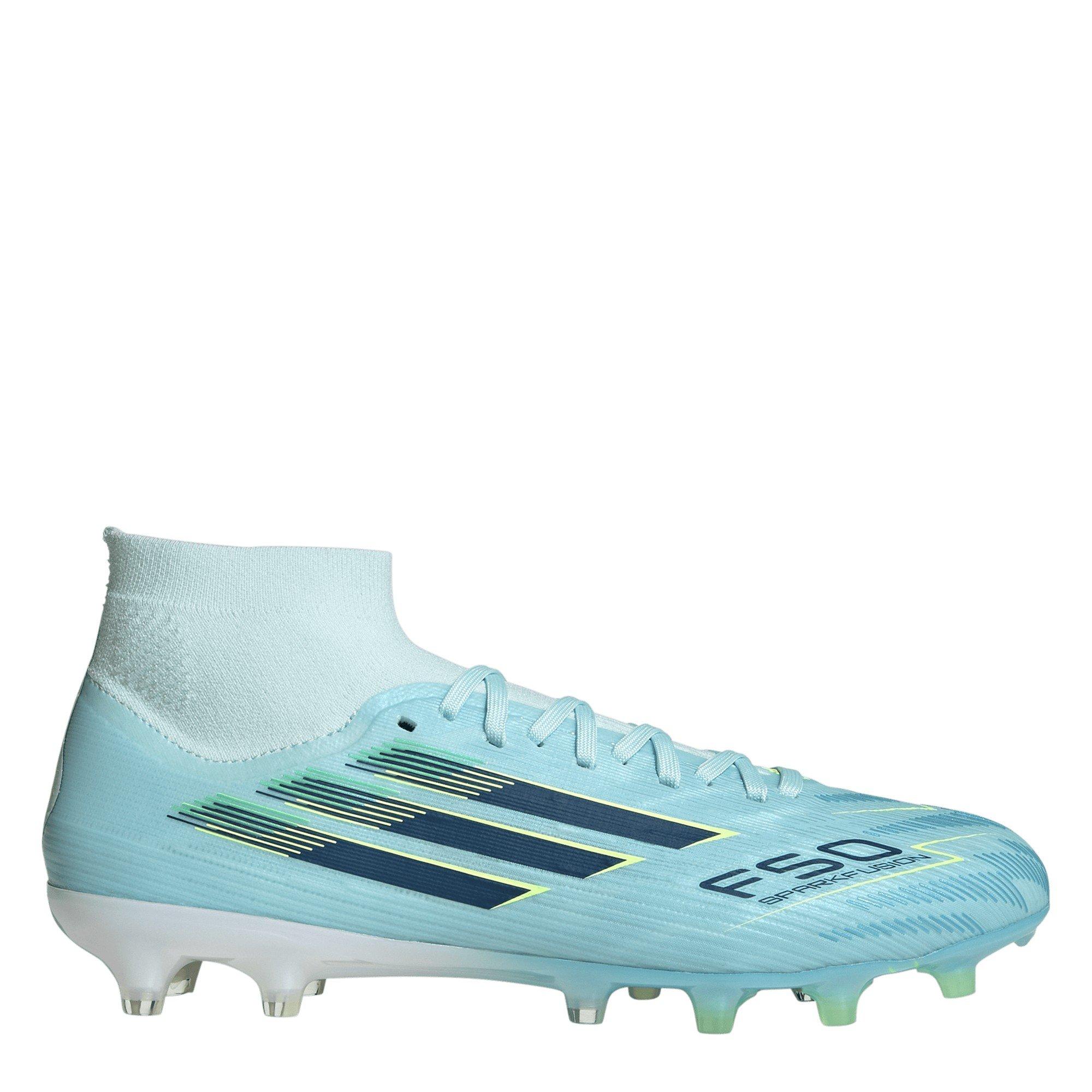 Adidas Women's F50 Sparkfusion Pro Firm Ground Football Boots - Blue/Yellow - 6 (39.3)