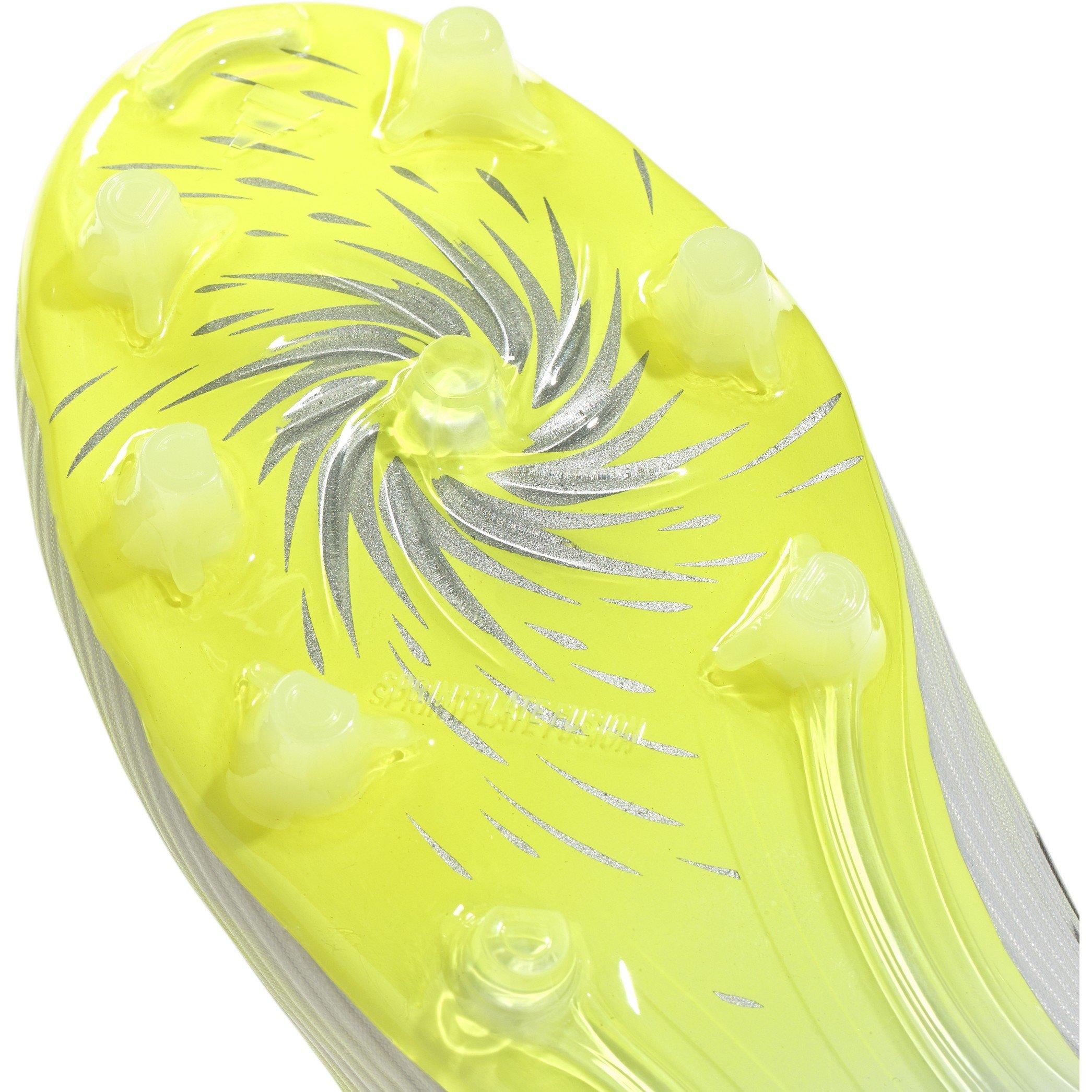 White/Iron/Yllw - adidas - Womens adidas F50 Sparkfusion League Firm Ground Football Boots - 8