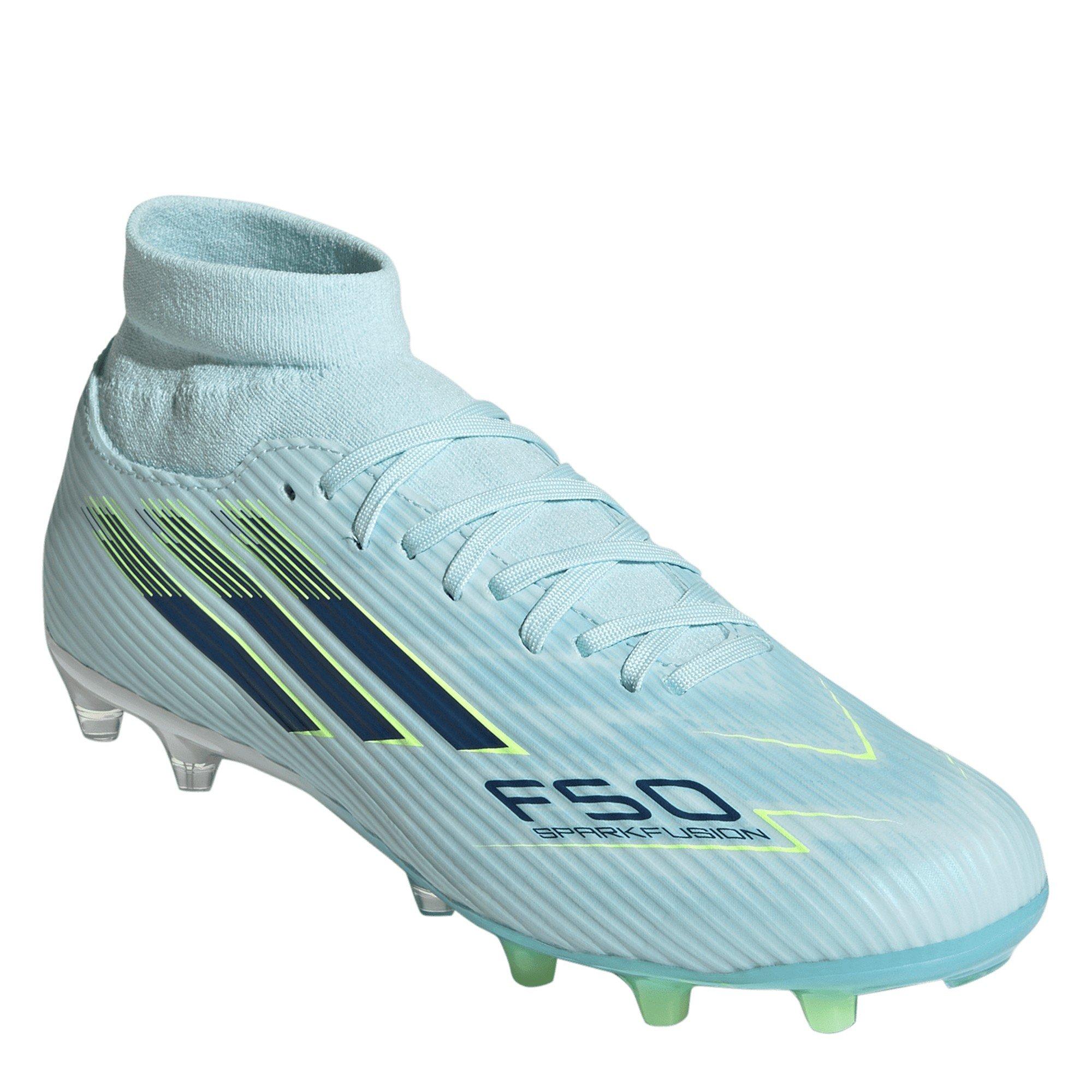 Blu/Giallo - adidas - F50 Sparkfusion League Womens .Firm Ground Football Boots - 3