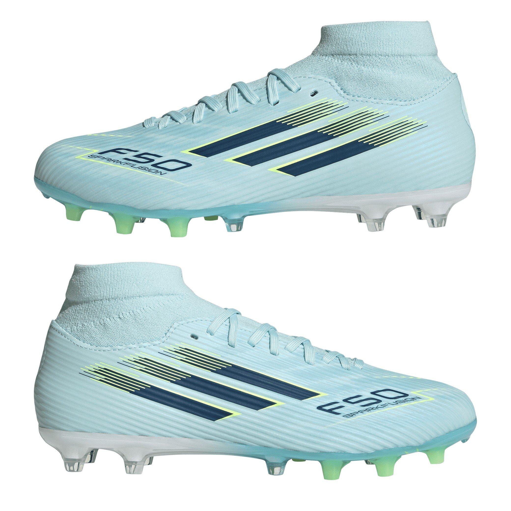 Blu/Giallo - adidas - F50 Sparkfusion League Womens .Firm Ground Football Boots - 9