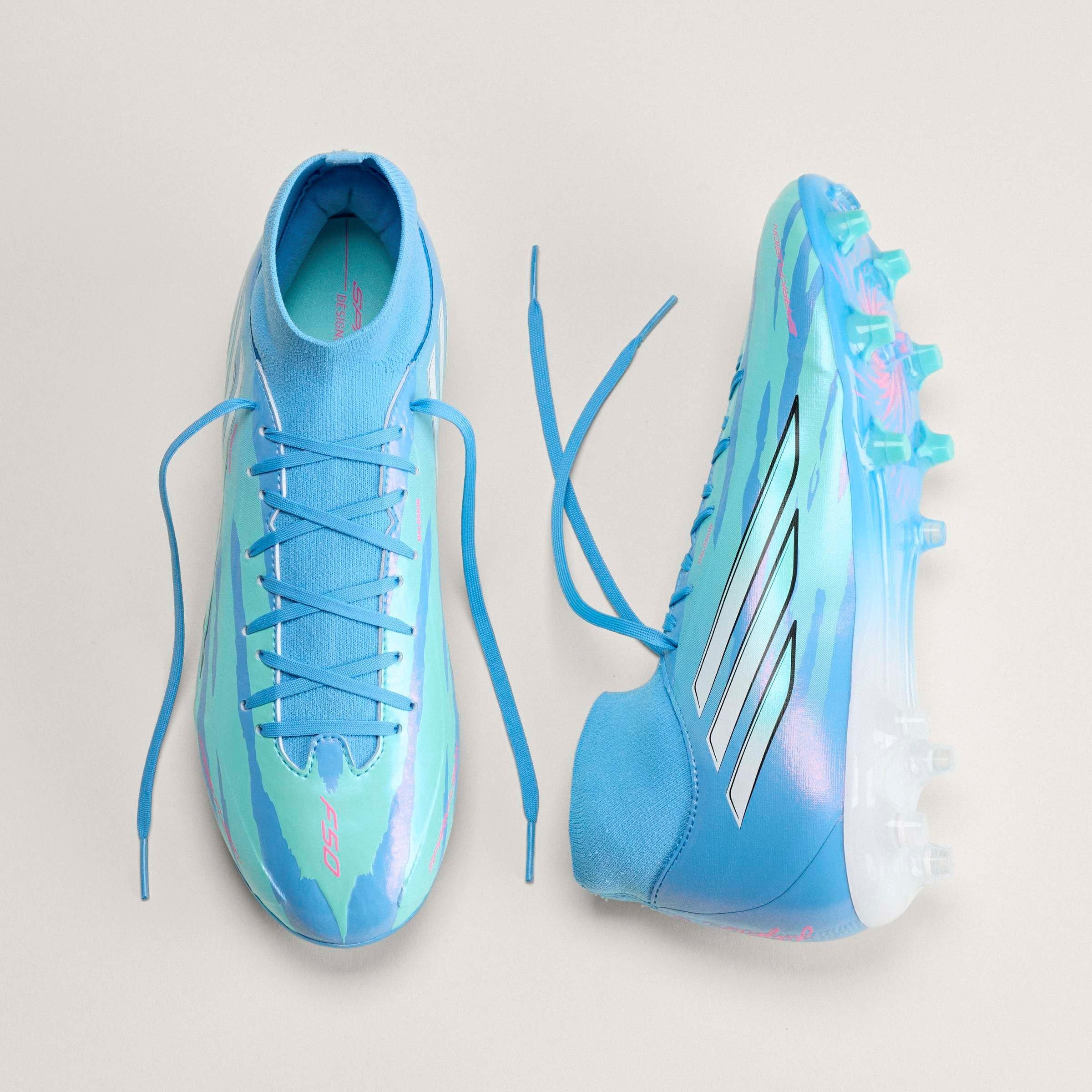 Semi Blue Burst - adidas - F50 Sparkfusion League Womens .Firm Ground Football Boots - 13